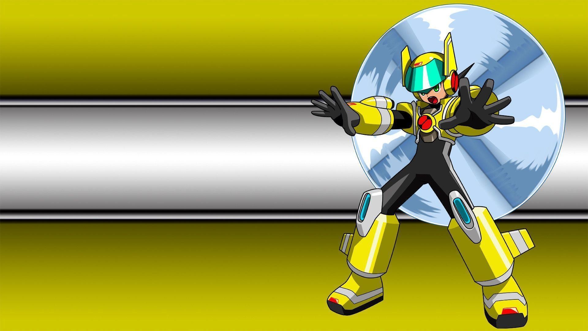 1920x1080 HD Battle Network - Mega Man In Air Suit Wallpaper | Download Free .