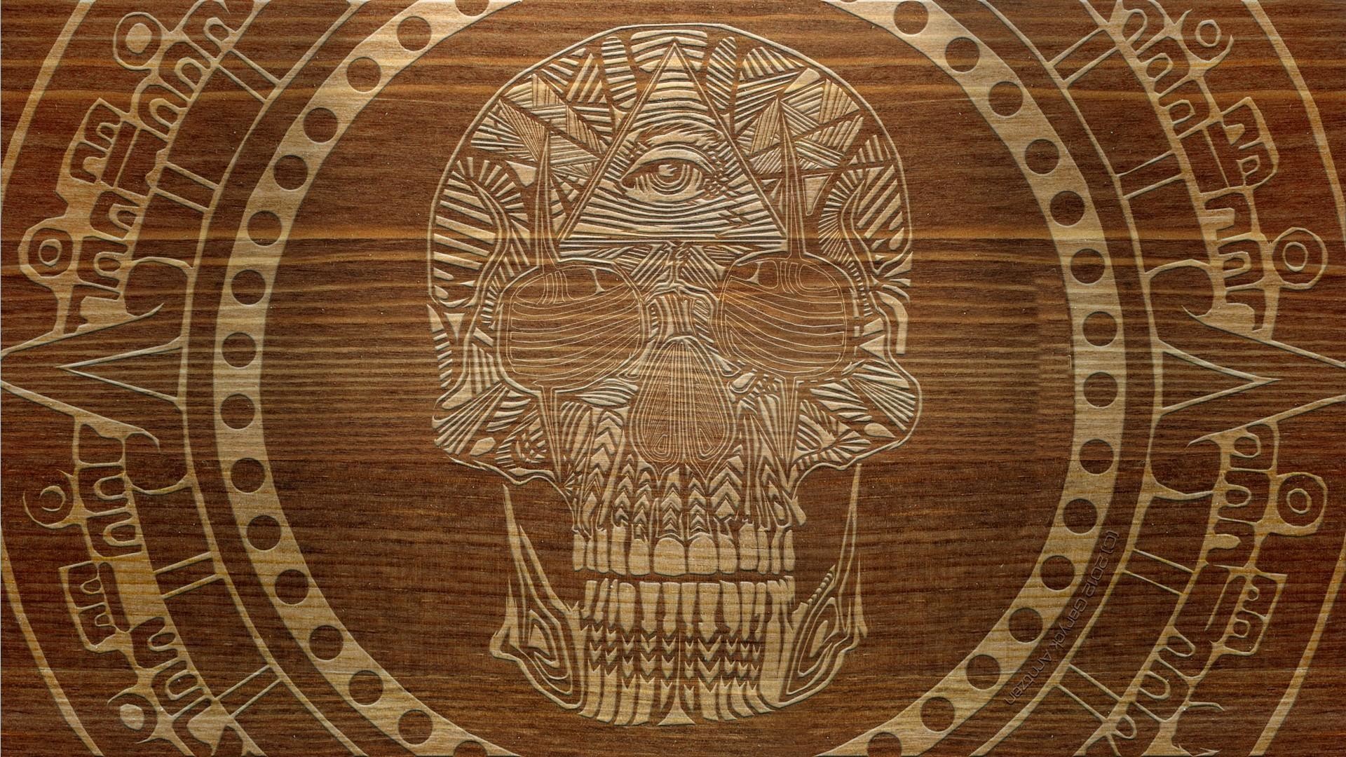 1920x1080 Patterns masonic digital art engraving symbol carving wallpaper .