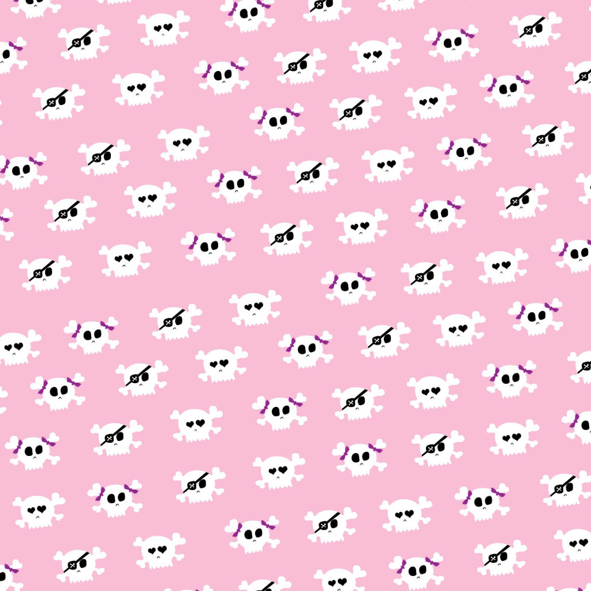 2048x2048 Girly HD Wallpapers for Desktop | Fun/Humor – Pink Girly-Style Skulls  Pattern