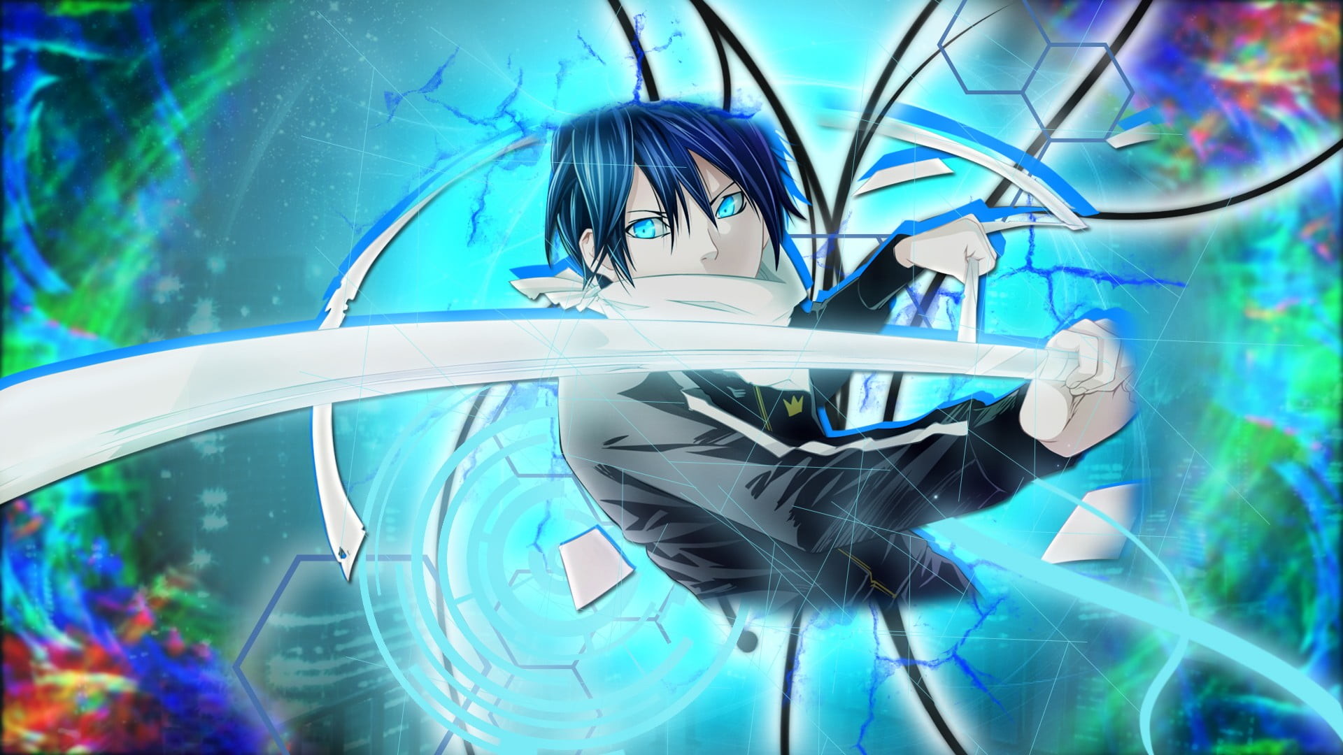 1920x1080 blue haired anime character digital wallpaper, Noragami HD wallpaper