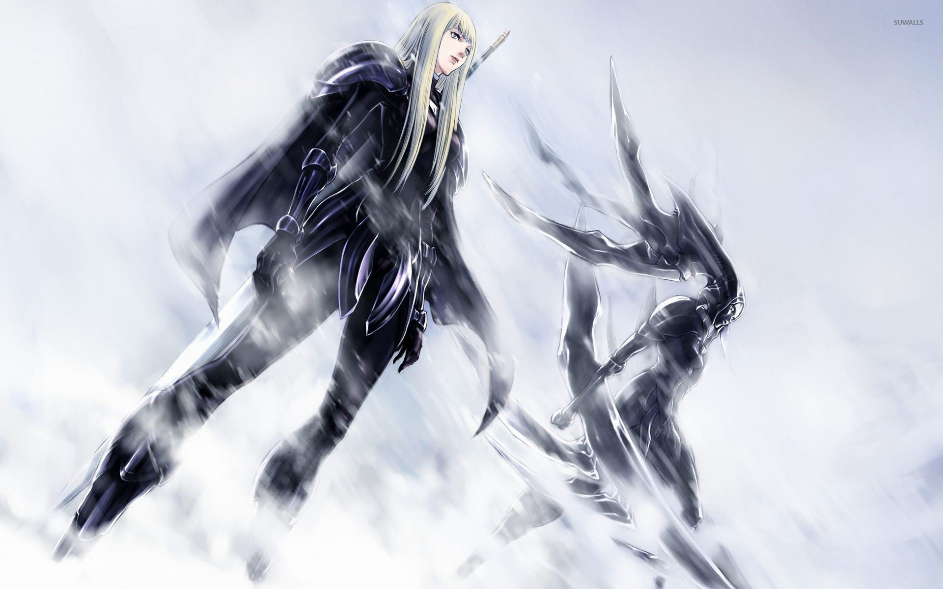 1920x1200 Clare in the snow - Claymore wallpaper