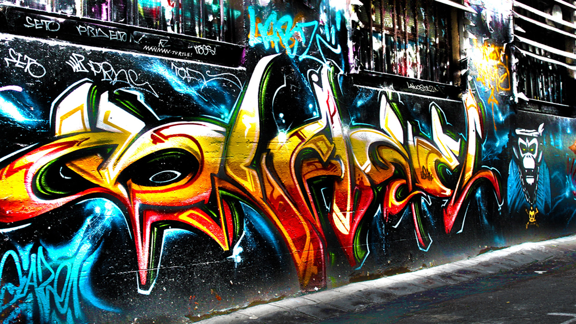 1920x1080 Artistic - Graffiti Trippy Psychedelic Urban Urban Art Wallpaper