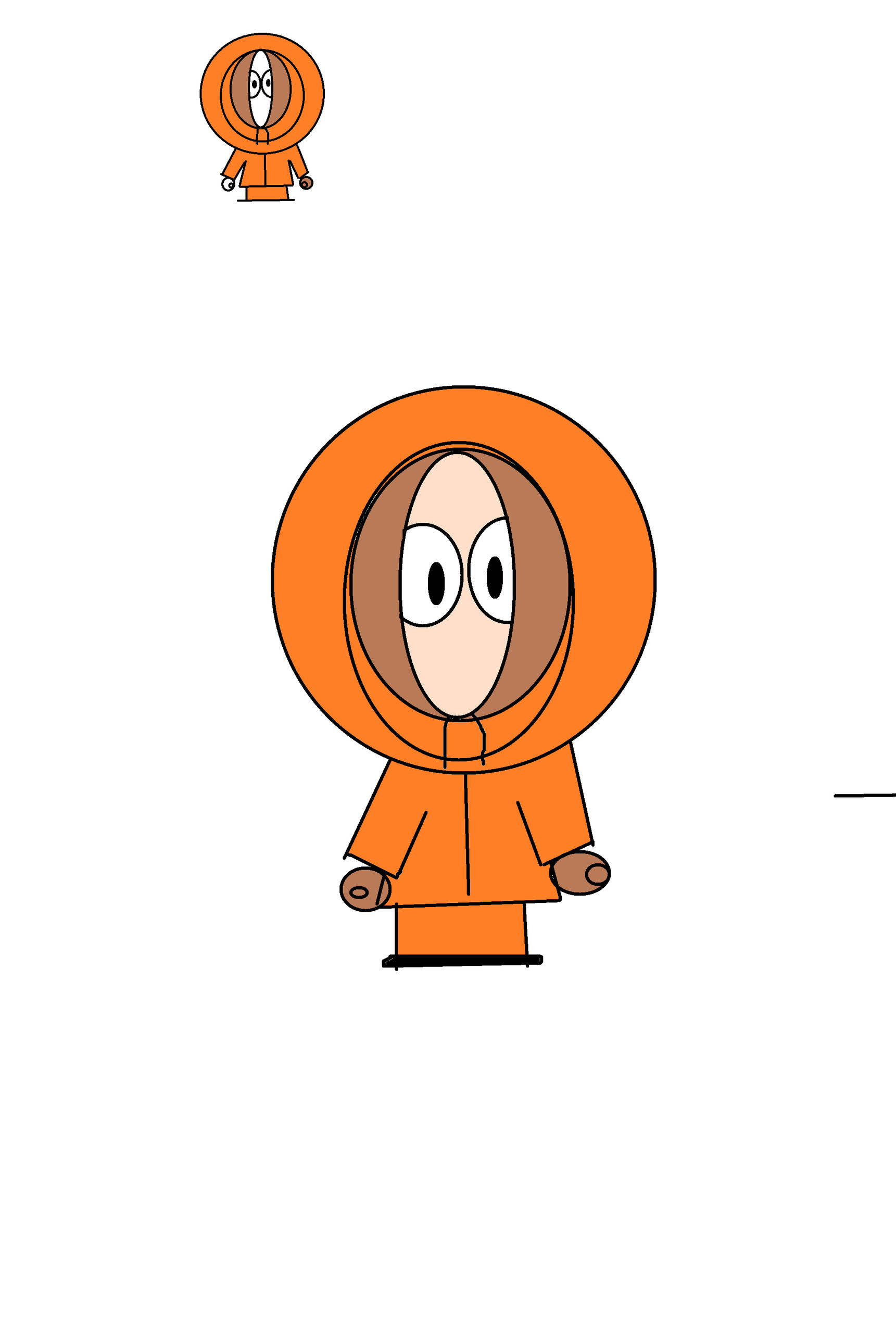 1721x2560 Kenny McCormick- South Park images my first drawing of Kenny on paint HD  wallpaper and background photos