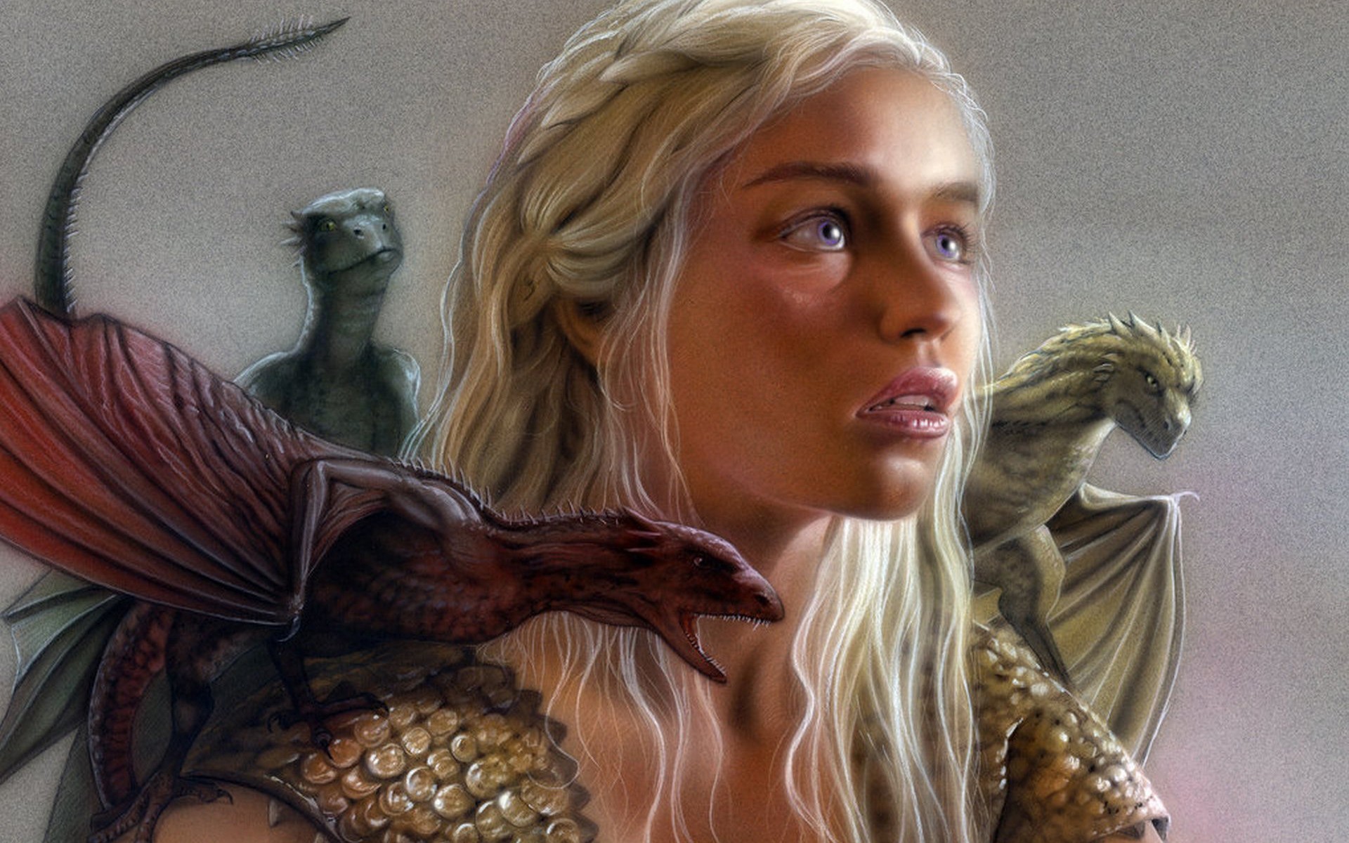 1920x1200 Game of Thrones Game of thrones Daenerys Targaryen Emilia Clarke HBO Series  series dragon dragons fantasy wallpaper background