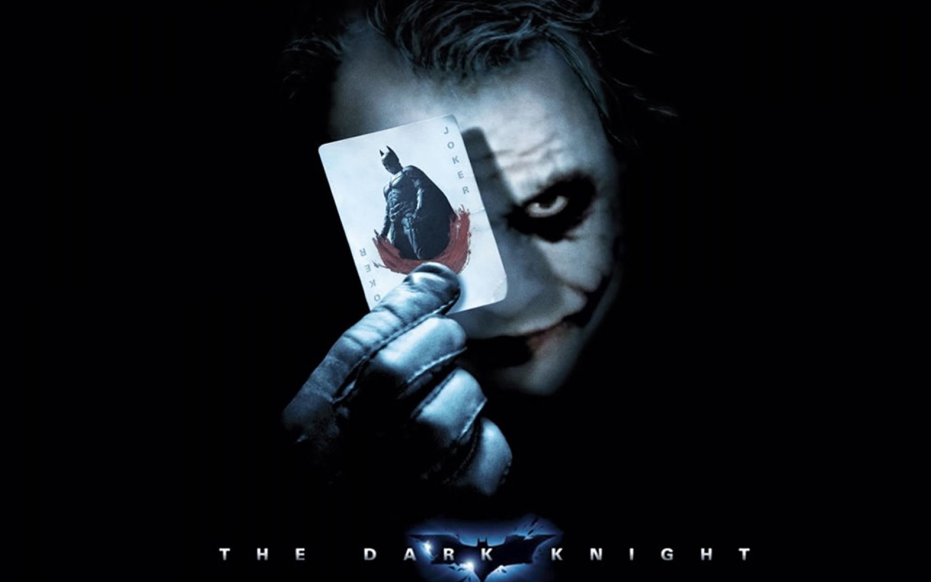 1920x1200 Batman The Dark Knight : Joker's Batman card