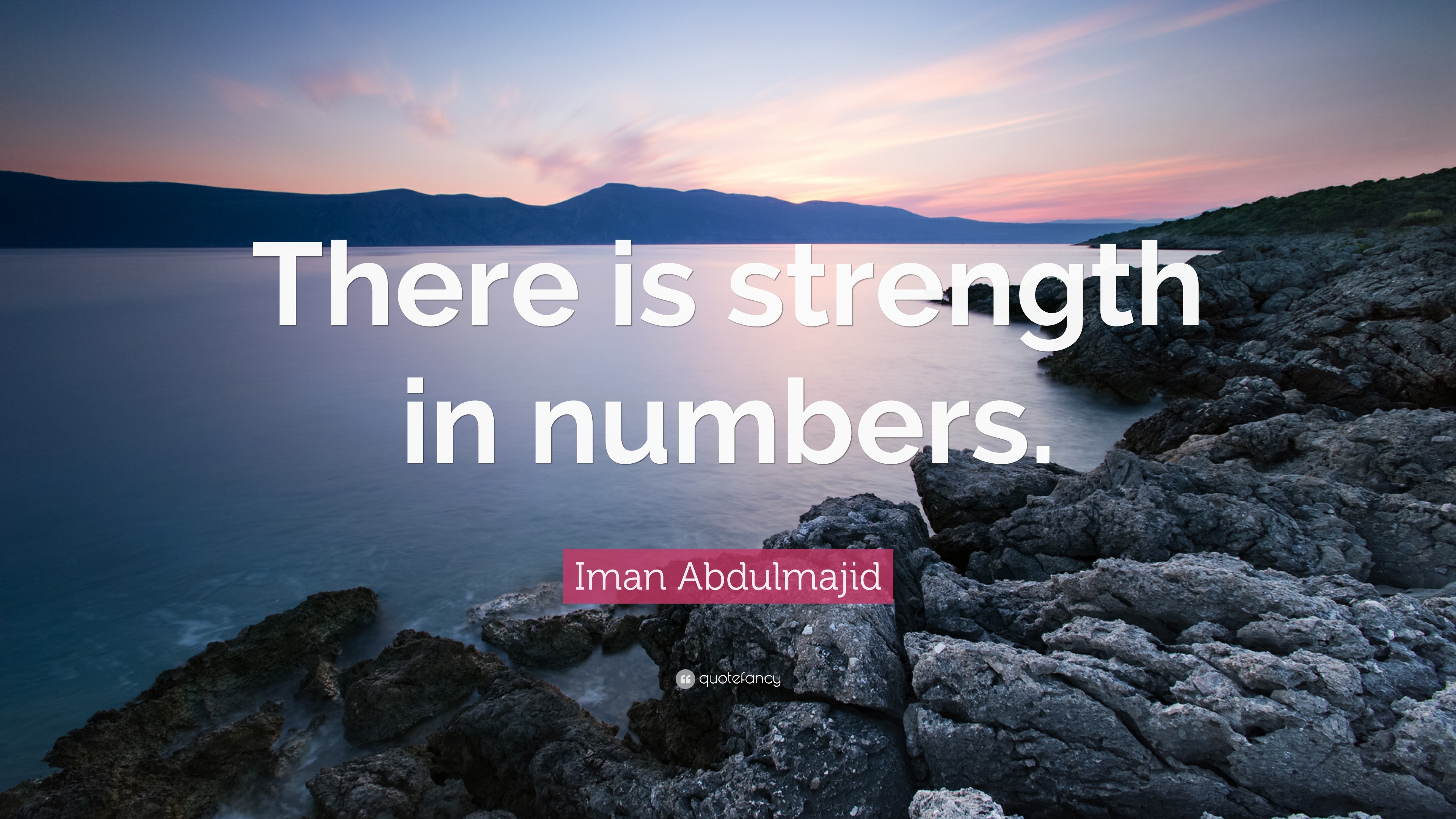 3840x2160 Iman Abdulmajid Quote: “There is strength in numbers.”