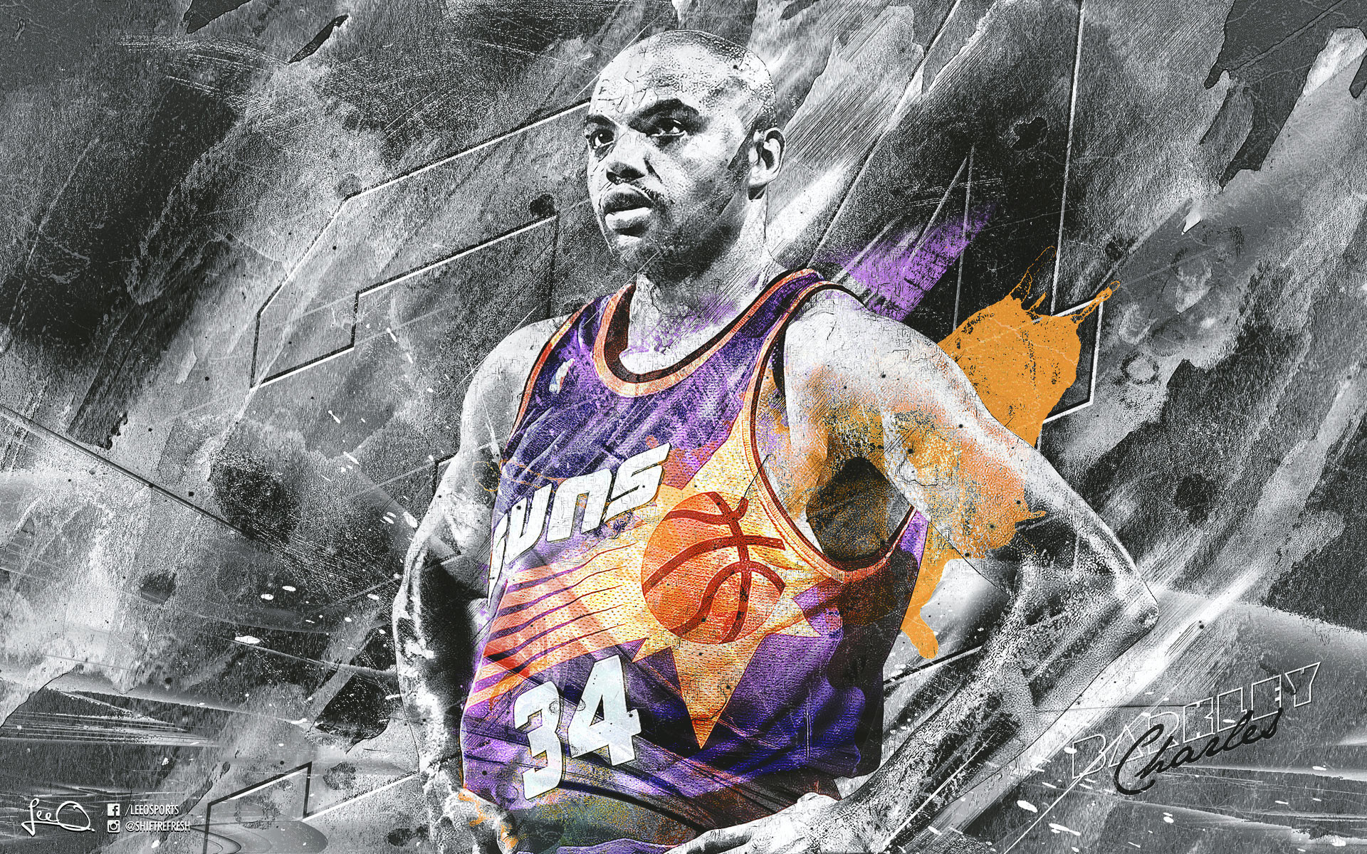1920x1200 Charles Barkley Phoenix Suns Legend  Wallpaper