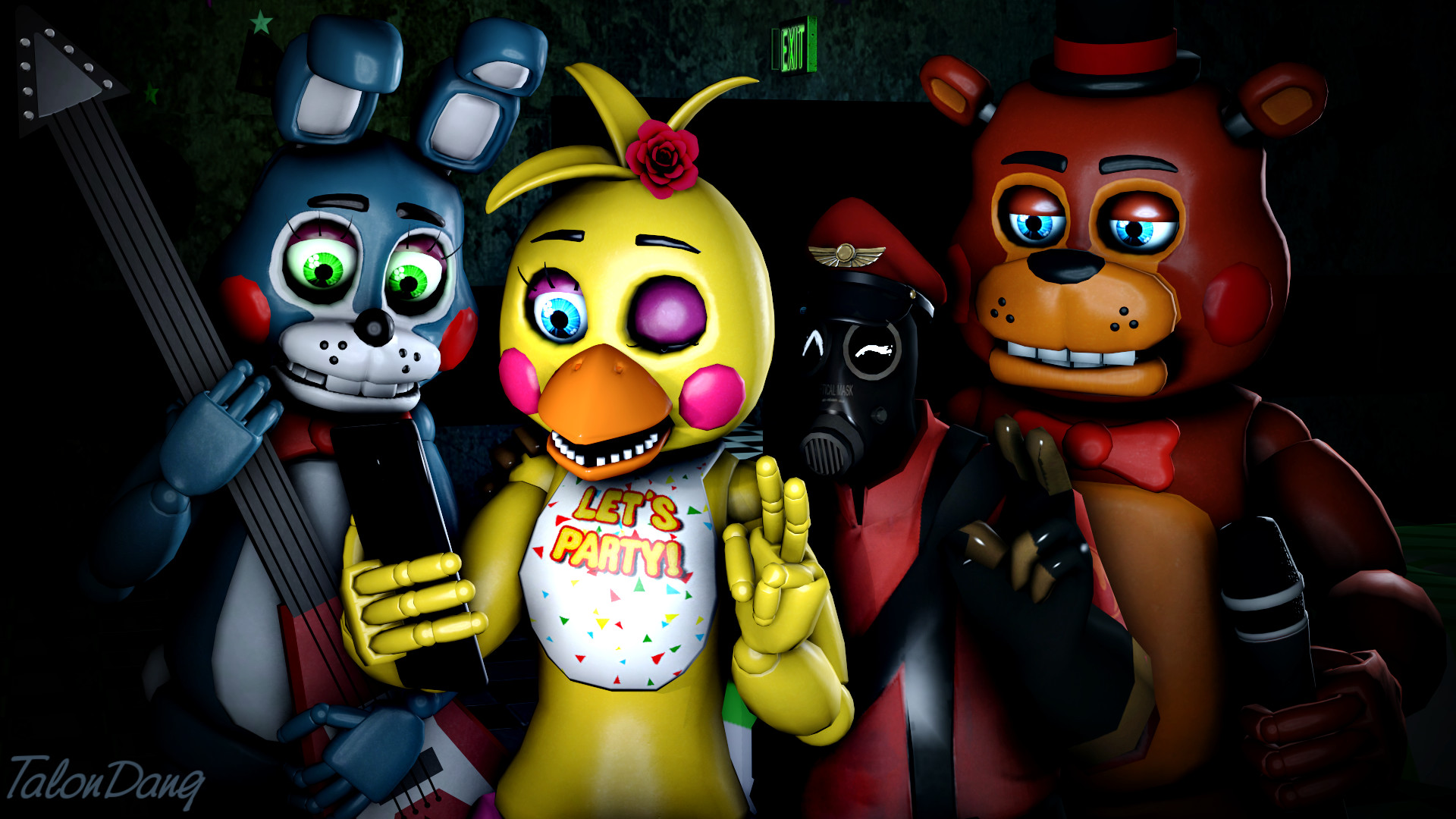 1920x1080 cool only we understand the word selfietoy chica by talondang with chica