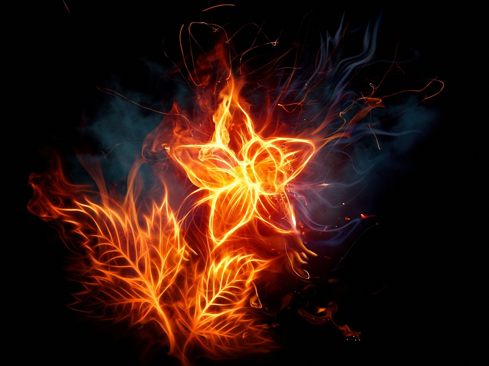 1920x1440 Abstract Flames