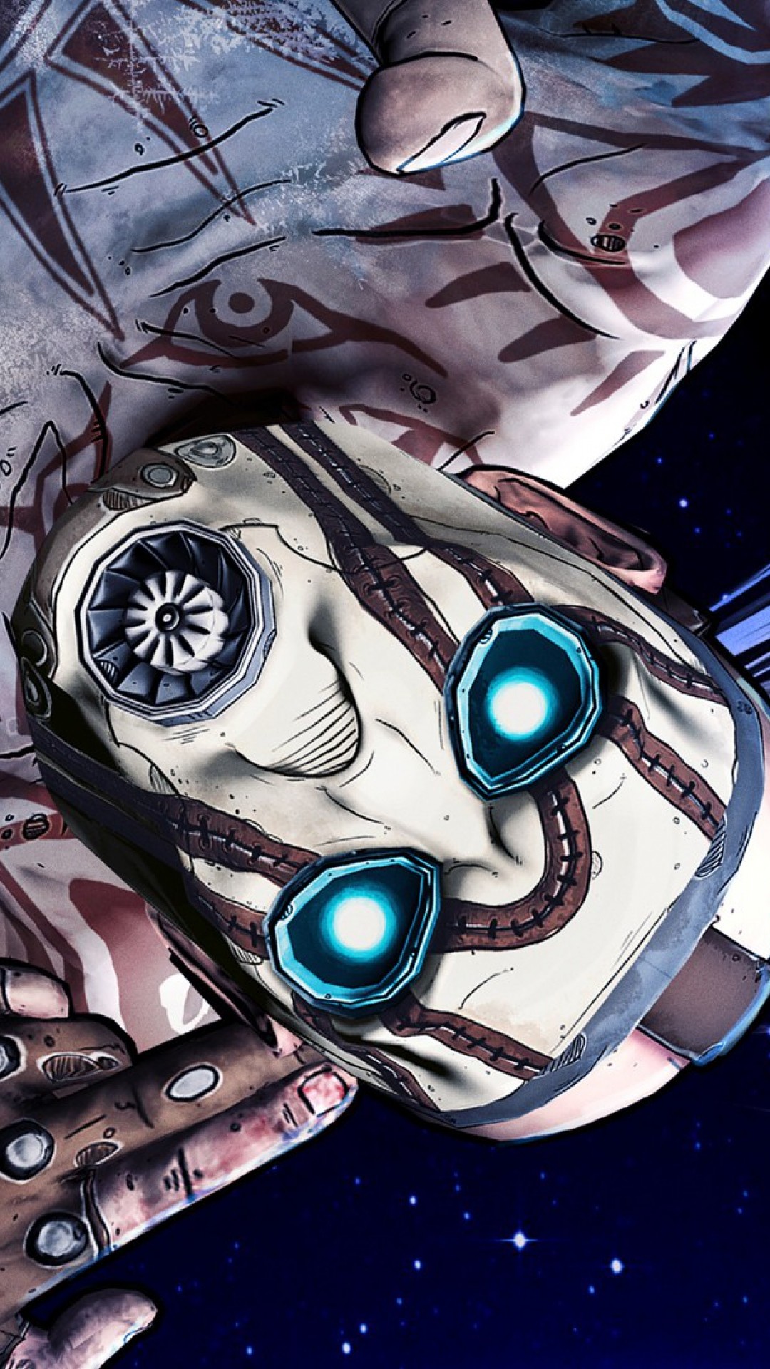 1080x1920 HD Background Borderlands The Pre Sequel Art Game Open Action Mask.