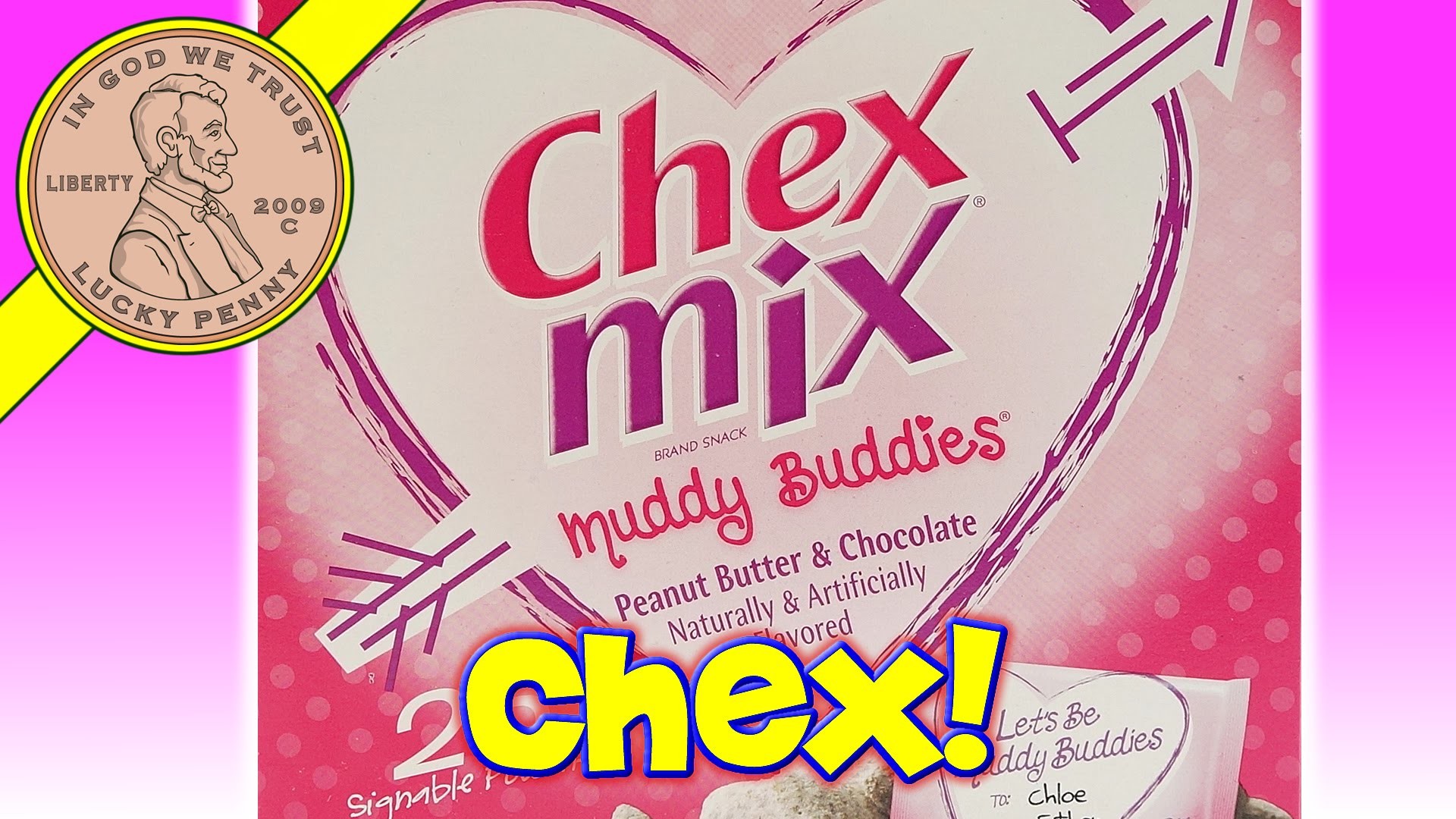 1920x1080 Valentine's Day Chex Mix Muddy Buddies Peanut Butter & Chocolate Kids  Classroom Gift Pouches