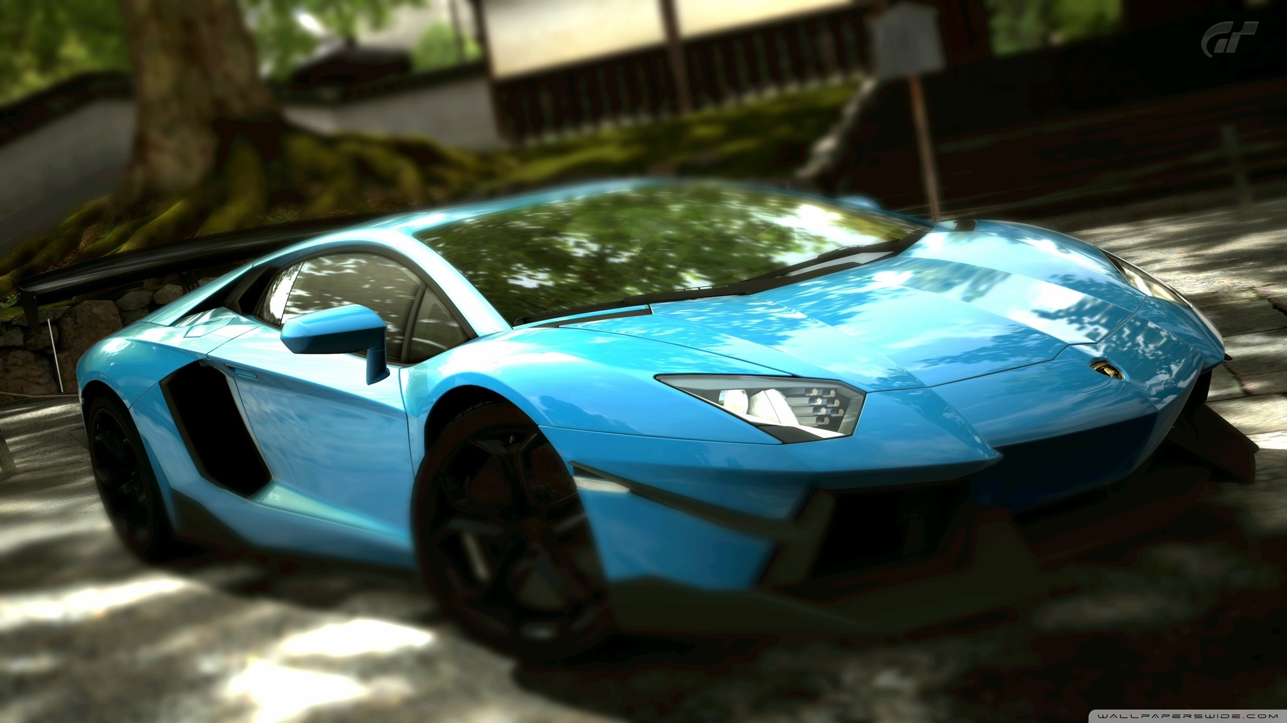2560x1440  Lamborghini Aventador Blue Wallpaper Hd