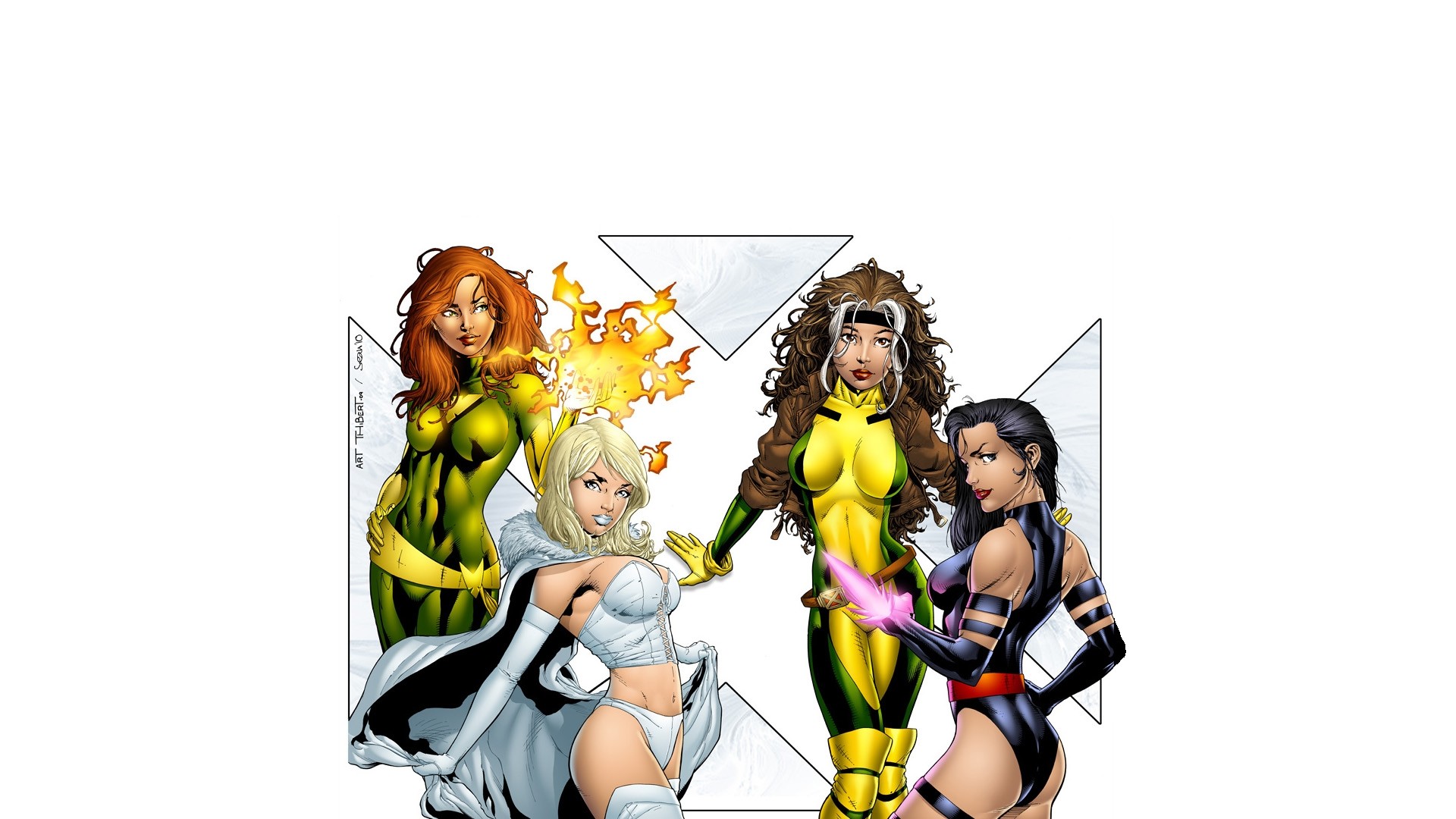 1920x1080 Comics - X-Men Emma Frost Phoenix (X-Men) Psylocke Rogue (