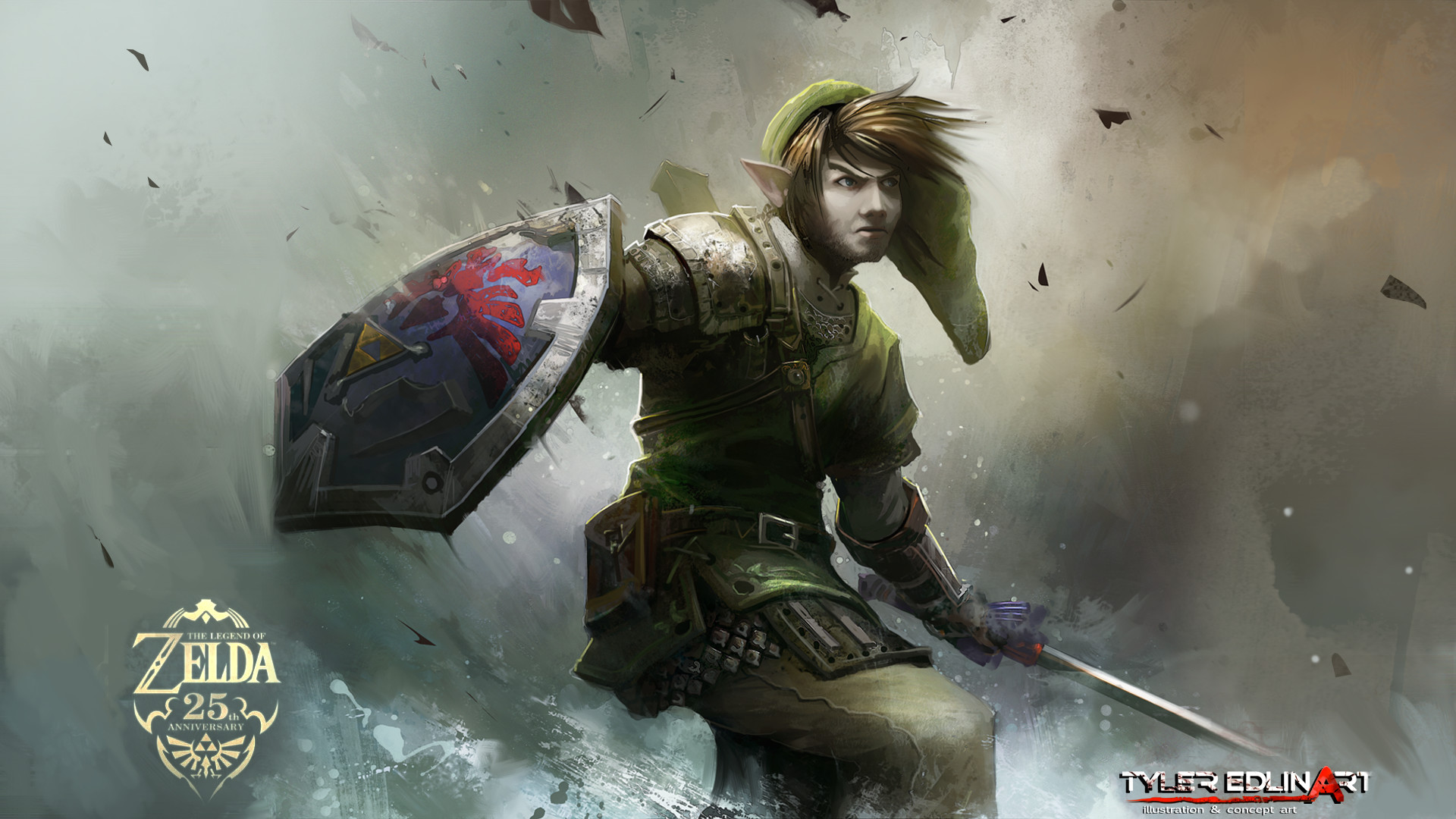 1920x1080 ... not a toon link, complete by TylerEdlinArt