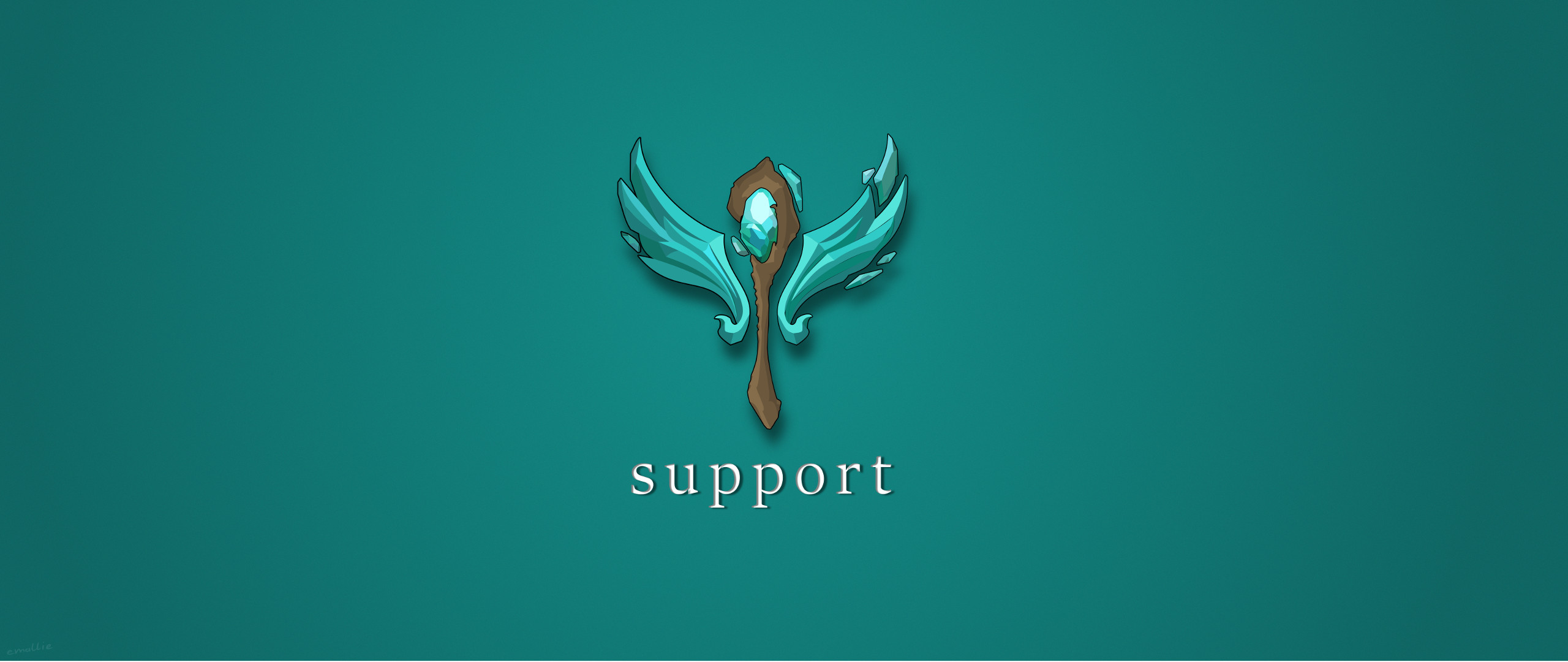 2560x1080 ... League of Legends support icon by emallie