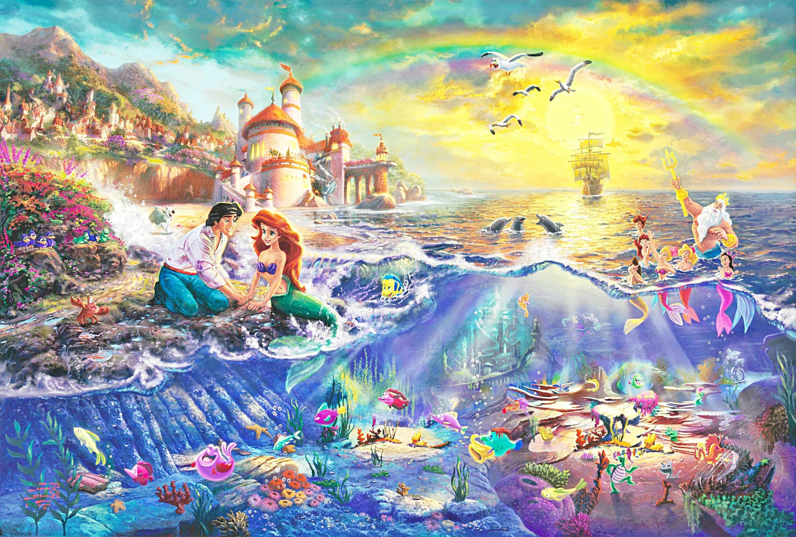 2560x1727 LITTLE MERMAID disney fantasy animation cartoon adventure family  1littlemermaid ariel princess ocean sea wallpaper |  | 575917 |  WallpaperUP