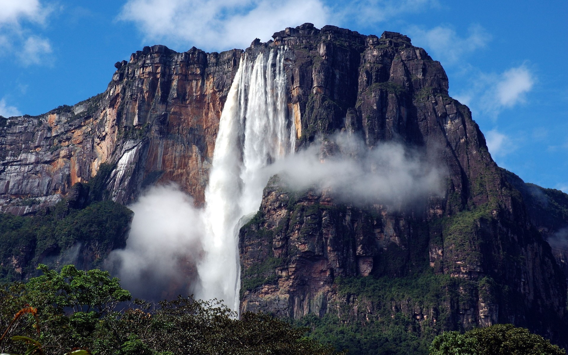 1920x1200 angel waterfalls venezuela. Â«Â«