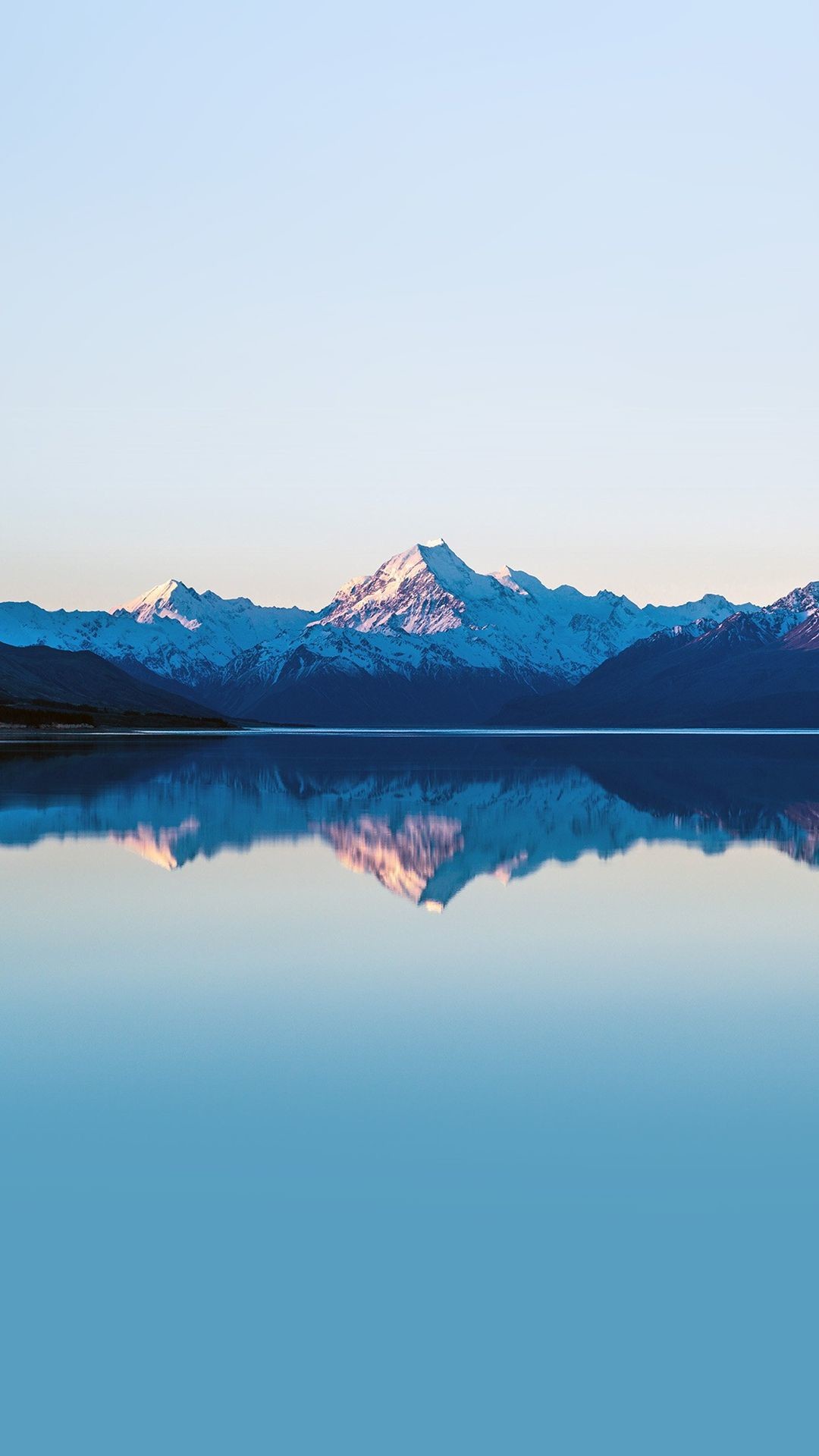 1080x1920 Mountain Lake Beautiful Nature Blue Sky #iPhone #6 #plus #wallpaper