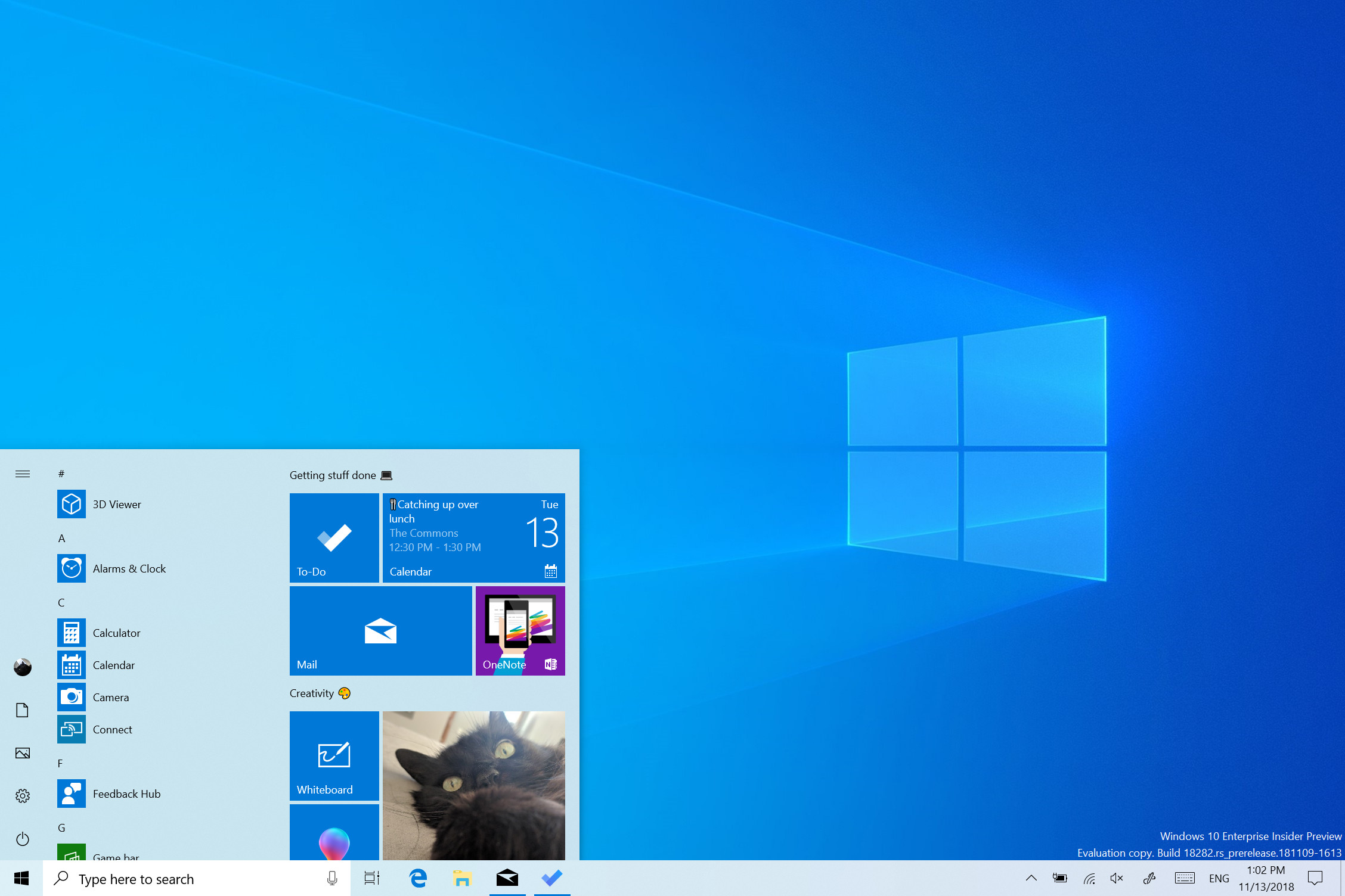 2256x1504 Microsoft release Windows 10 Insider Preview Build 18282, with Light Theme  and more