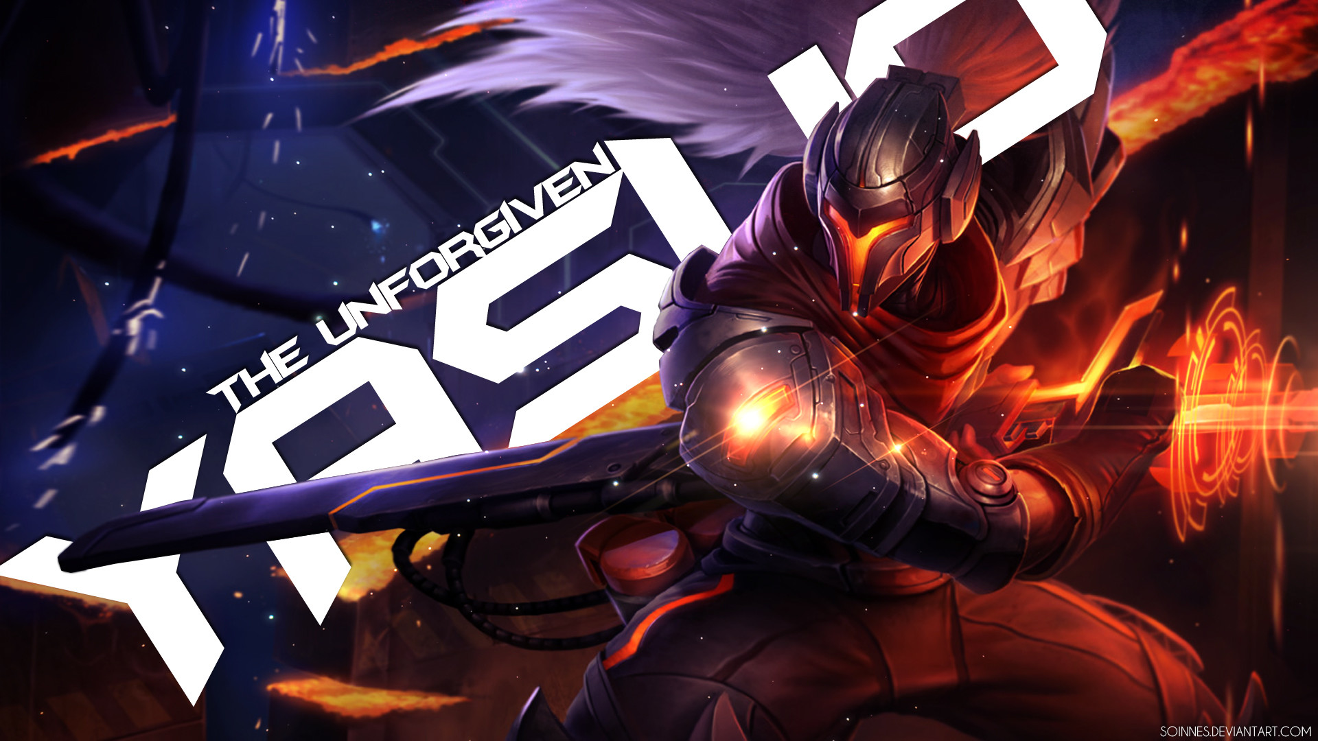 1920x1080 Yasuo the Unforgiven - League of Legends Wallpaper by Soinnes on .