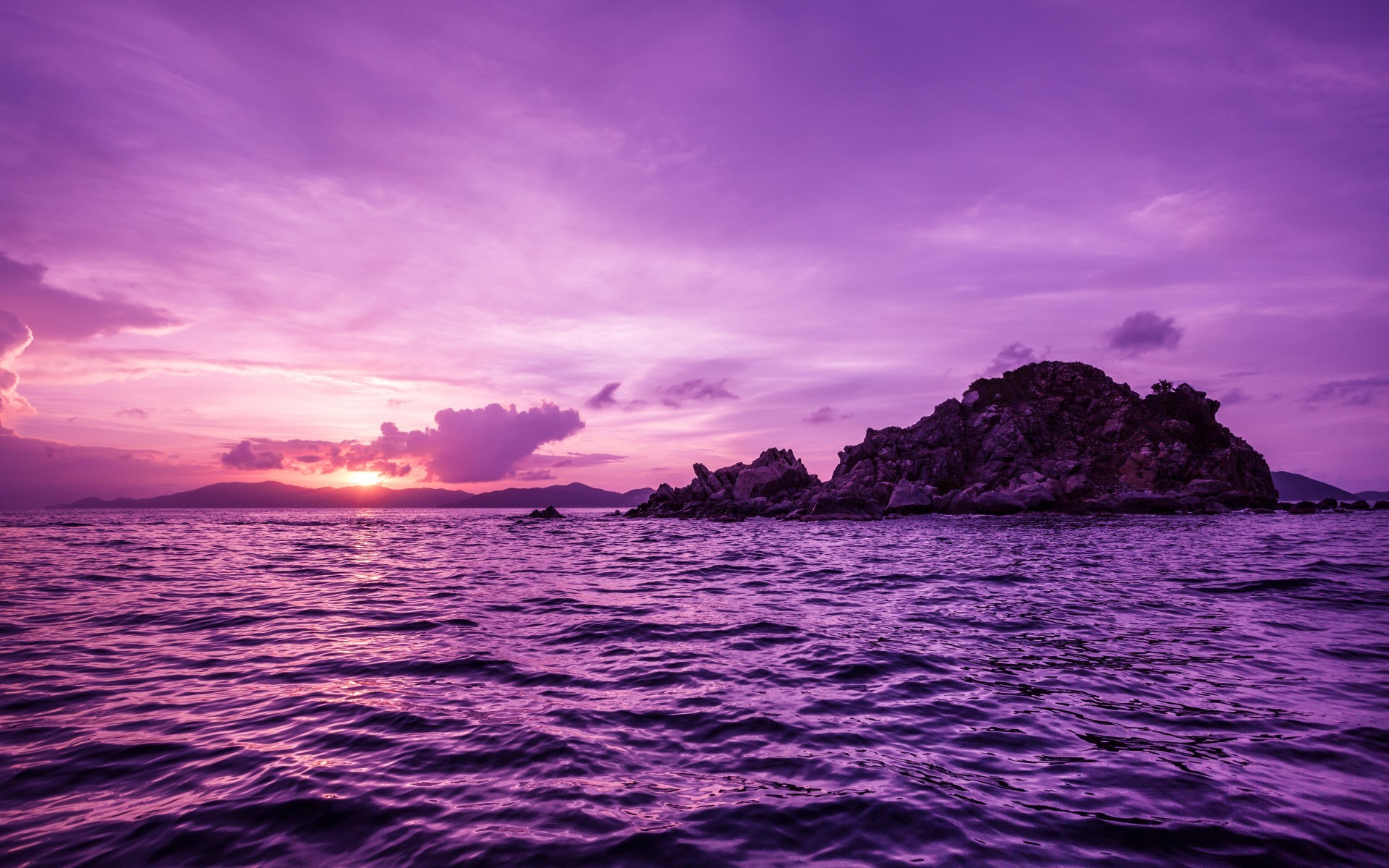 1920x1200 Image: Pretty Purple Pelican Islands wallpapers and stock photos. Â«