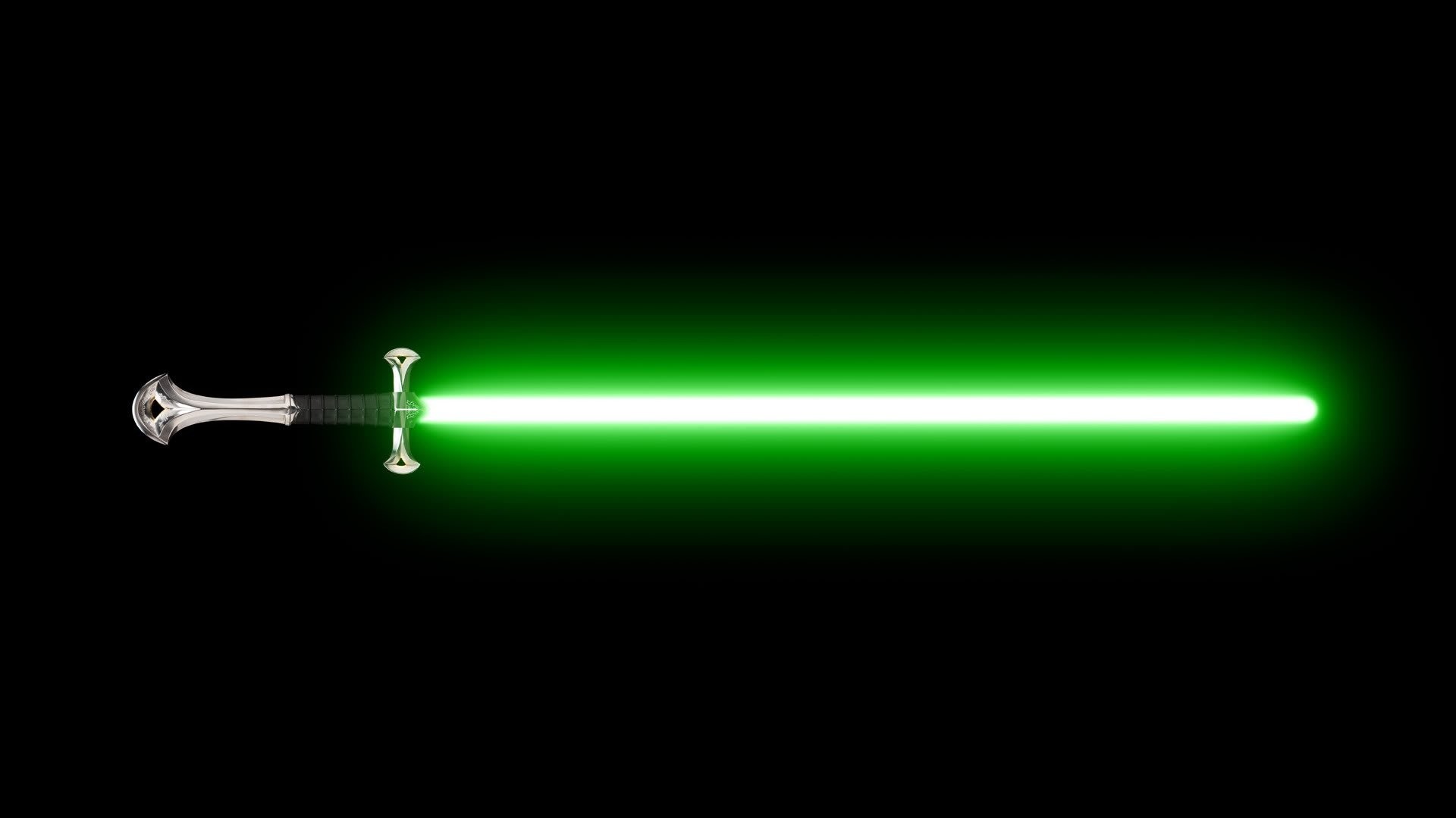 1920x1080 Green Lightsaber