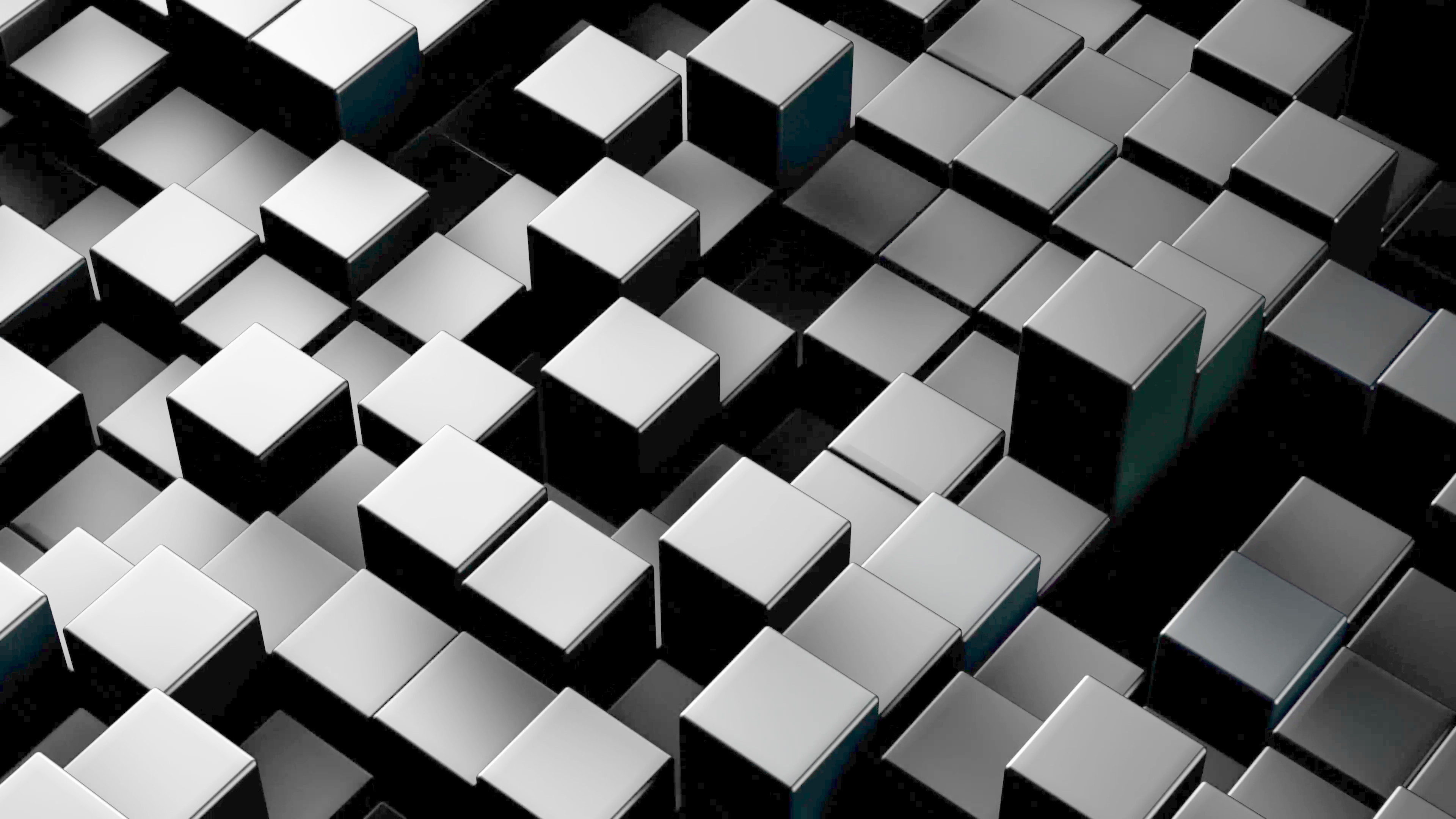3840x2160 Metallic 3D boxes. Loopable abstract background. 4k UHD () Motion  Background - Storyblocks Video
