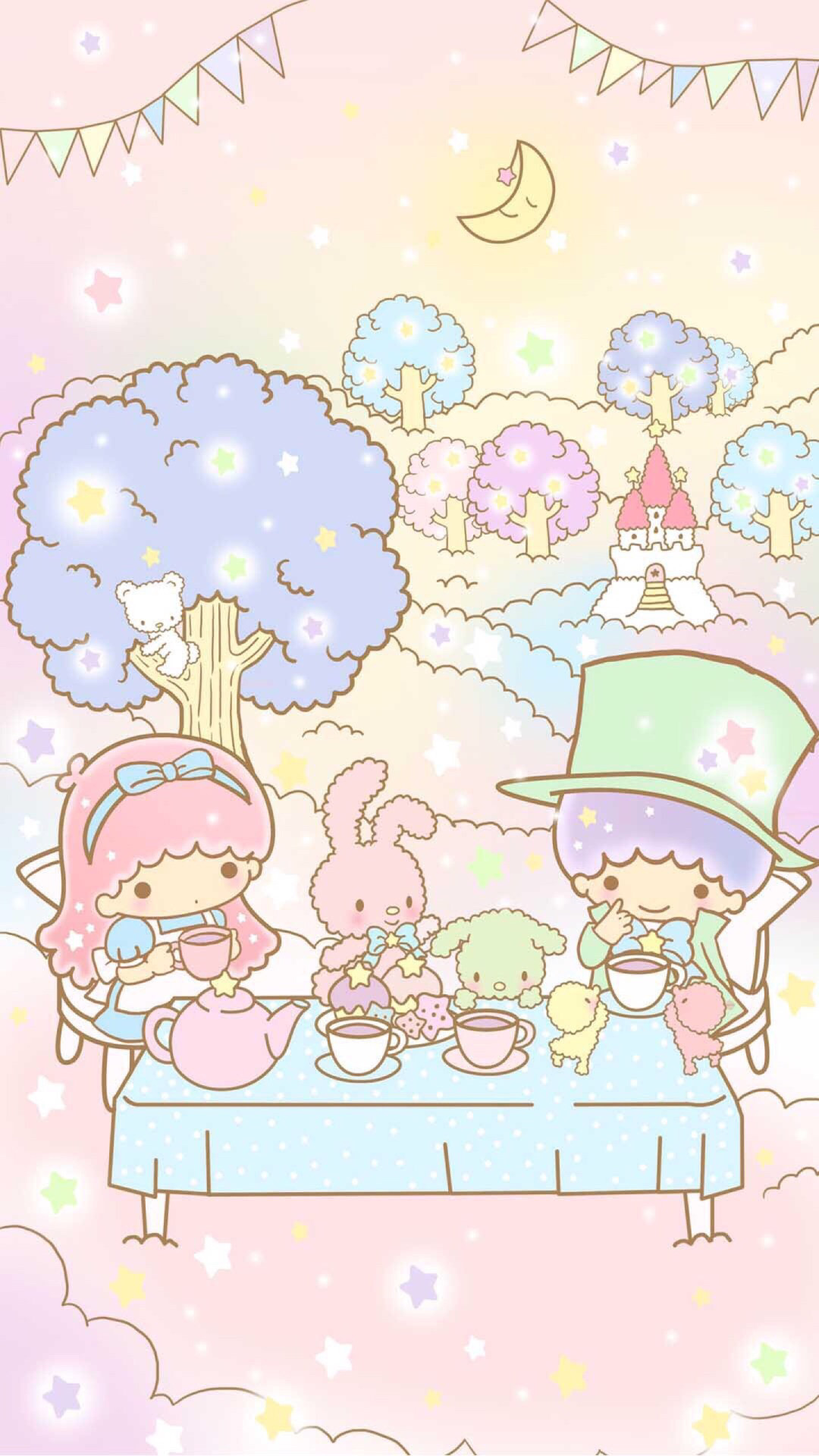1080x1920 Little Twin Stars - Alice in Wonderland