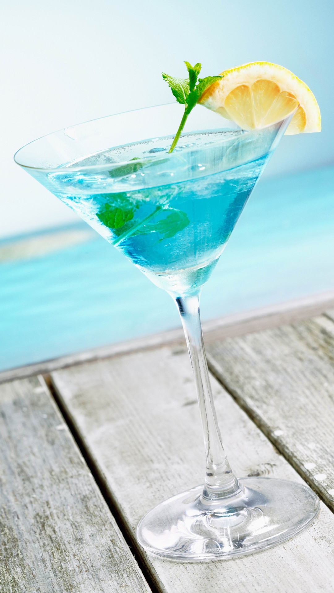 1080x1920 Mint Cocktail Blue Pool Android Wallpaper ...