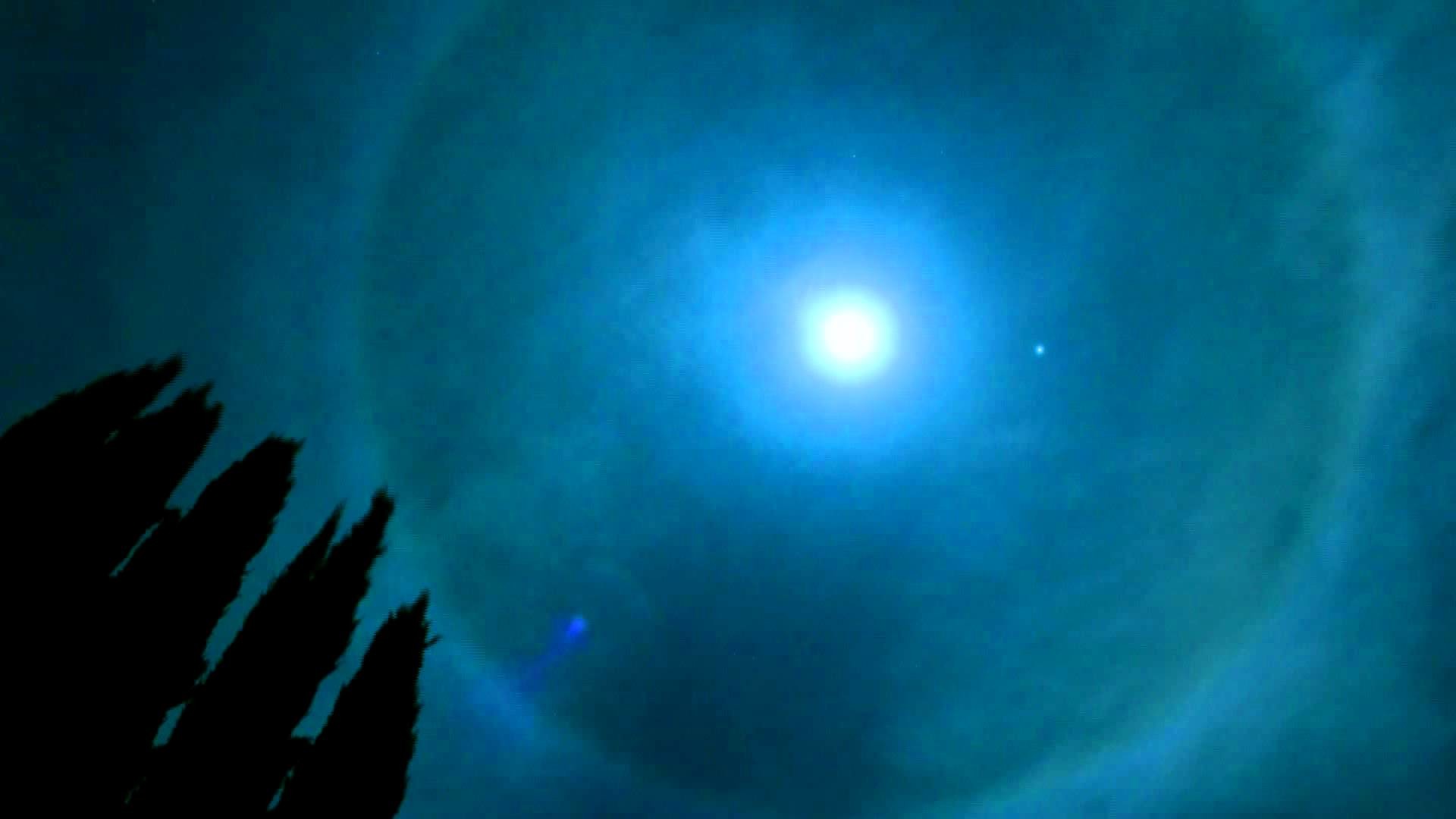 1920x1080 Halo Around the Moon Time-Lapse from my BackYard in HD - Ring Around the  Moon - Moon Halo - YouTube