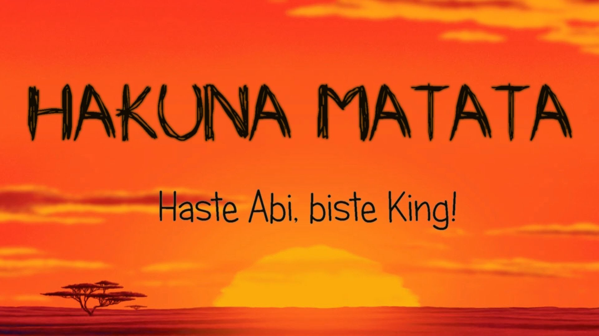 1920x1080 Hakuna Matata - Haste Abi, biste King! Trailer Abi-Aid 2014 NGK