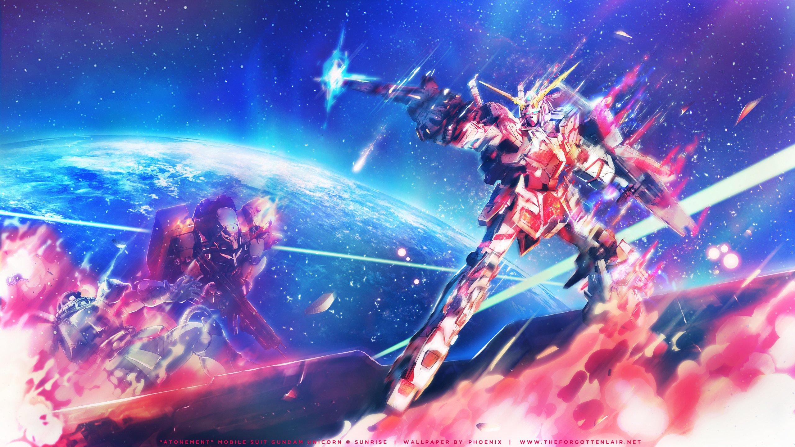 2560x1440 Gundam Unicorn Wallpaper Widescreen