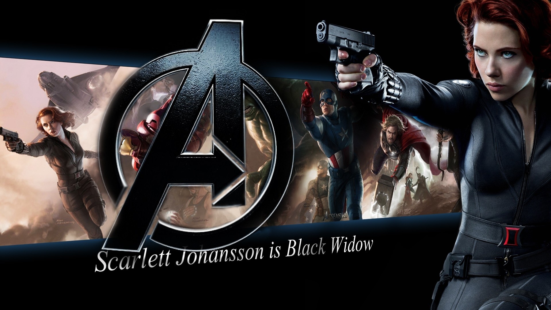 1920x1080 Scarlett Johansson is Black Widow, The Avengers wallpaper  Full HD