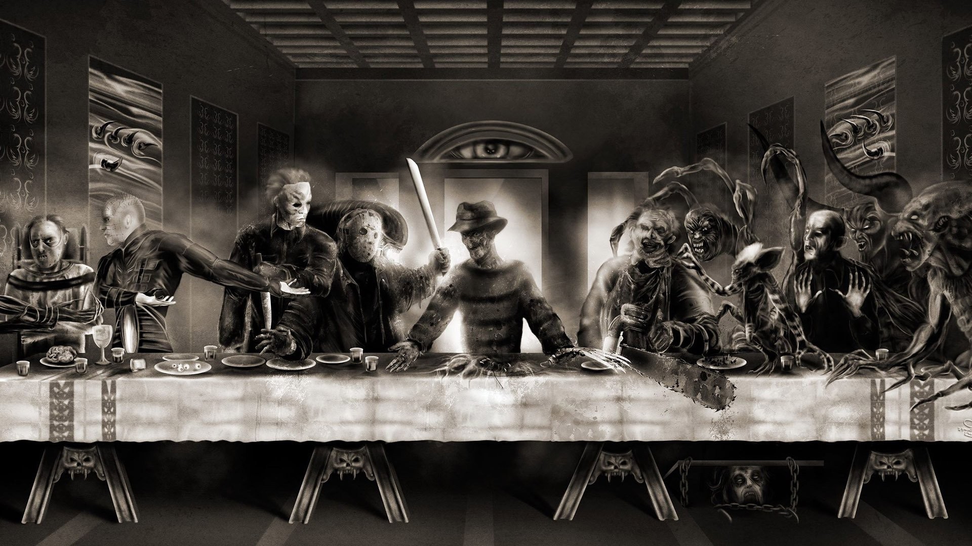 1920x1080 Horror Last Supper