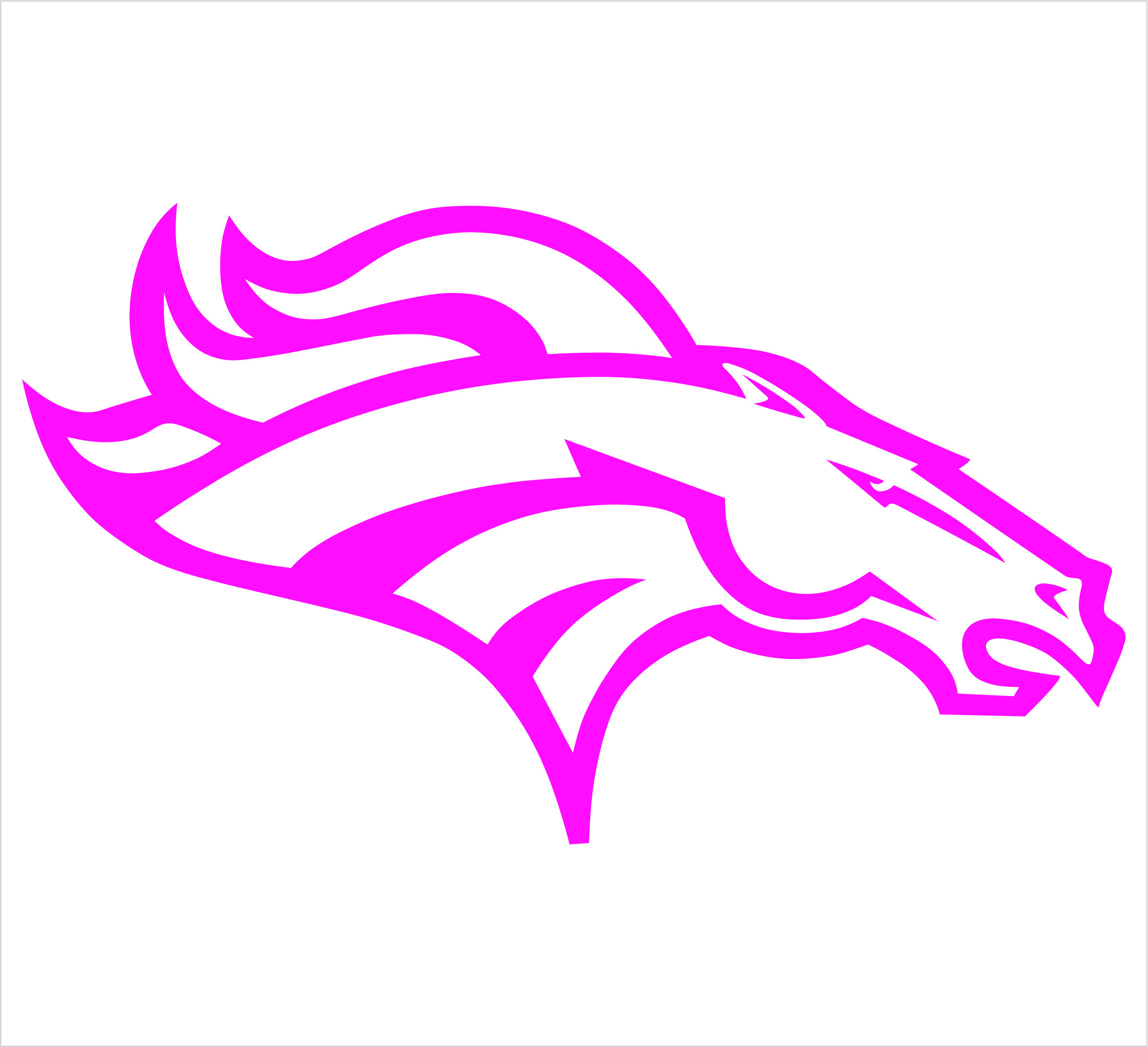 2360x2151 Pink Denver Broncos Wallpaper