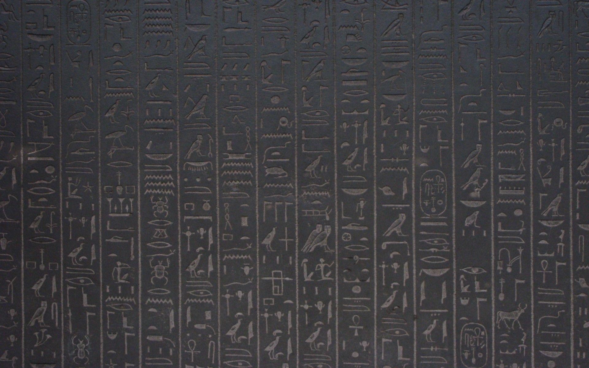 1920x1200 Wallpaper egyptian, hieroglyphics, wall wallpapers textures - download