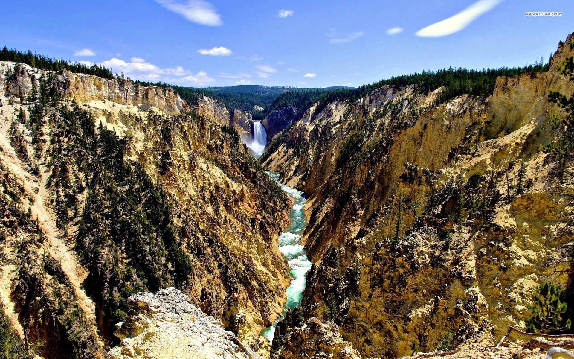 1920x1200 Yellowstone Falls Wallpapers