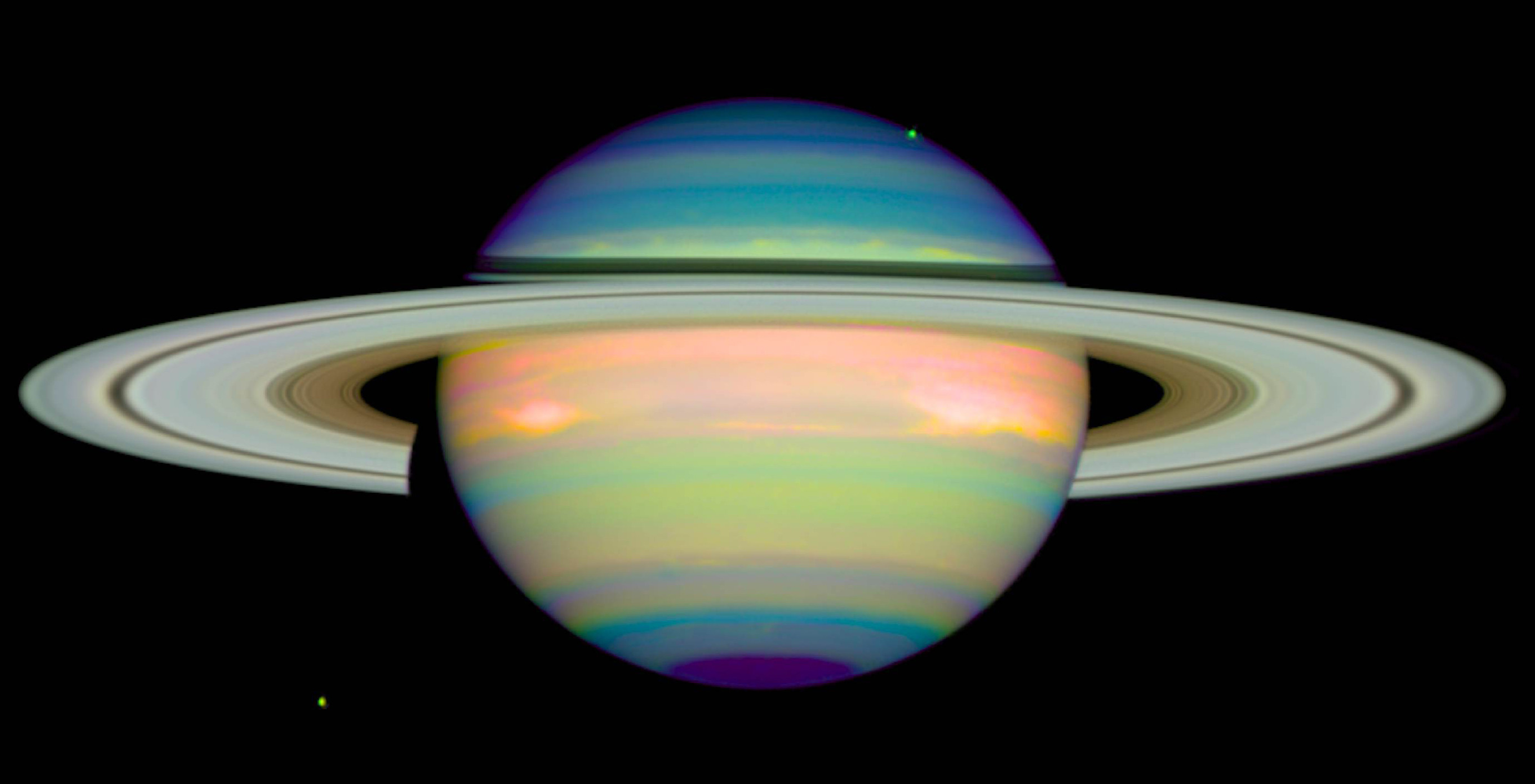 2766x1413 Hubble Saturn Wallpaper