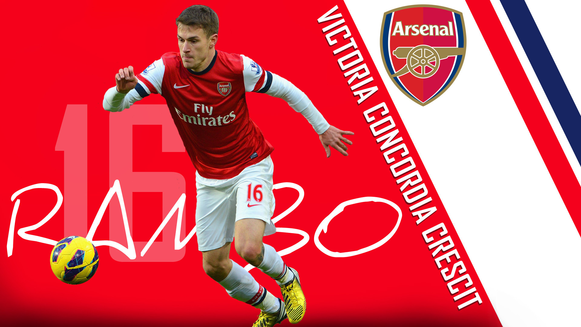 1920x1080 In the themes of the week here is my Aaron Ramsey wallpaper.