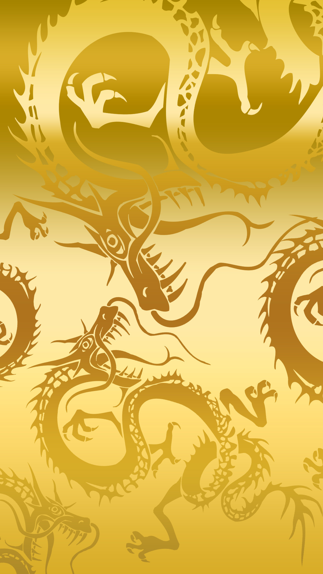 1080x1920 Golden Dragon Phone Wallpaper