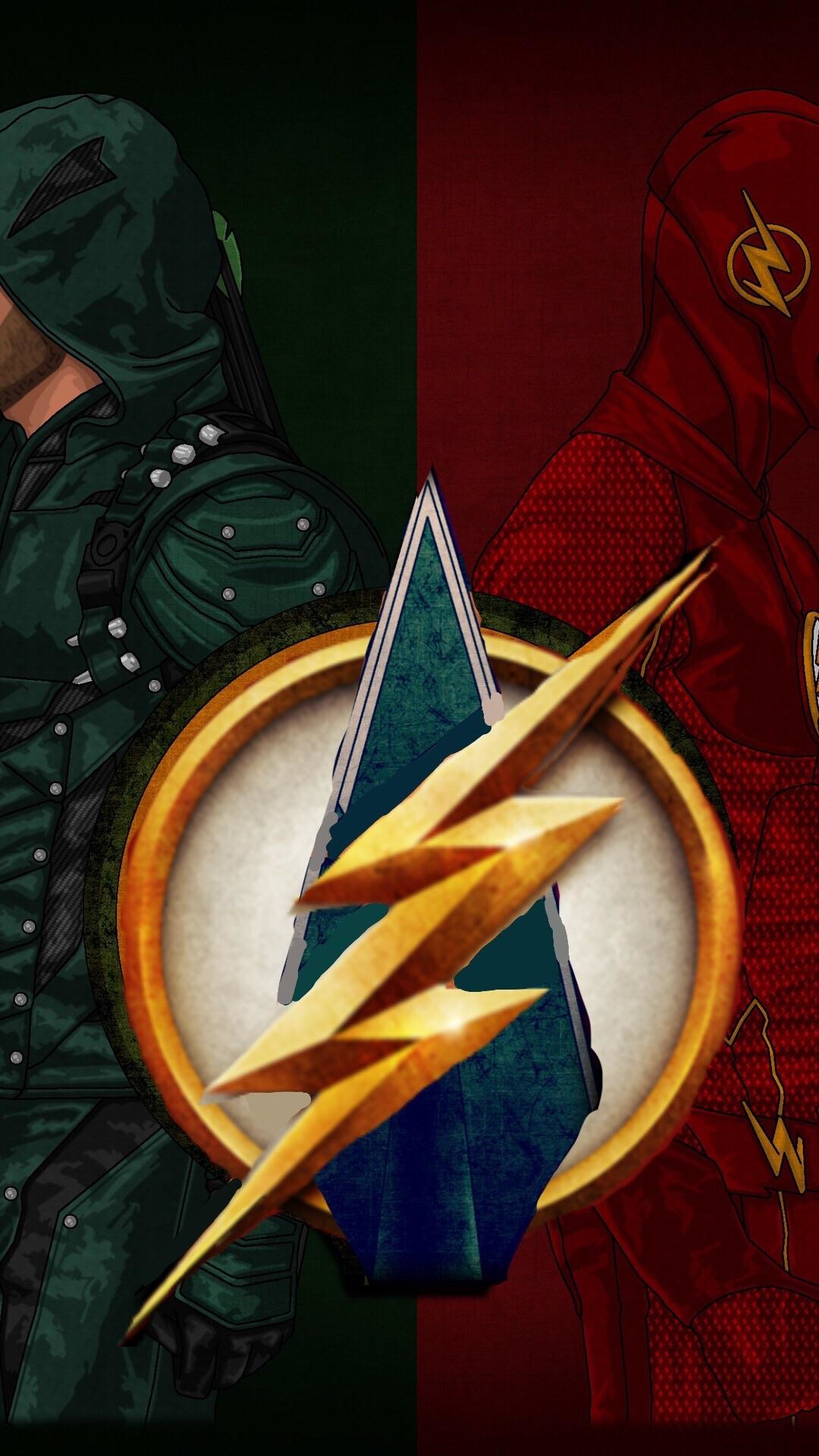 1080x1920 Off Topic[No Spoilers] A (somewhat badly) edited and updated version of the  flash/arrow phone wallpaper I posted about a few days ago ...
