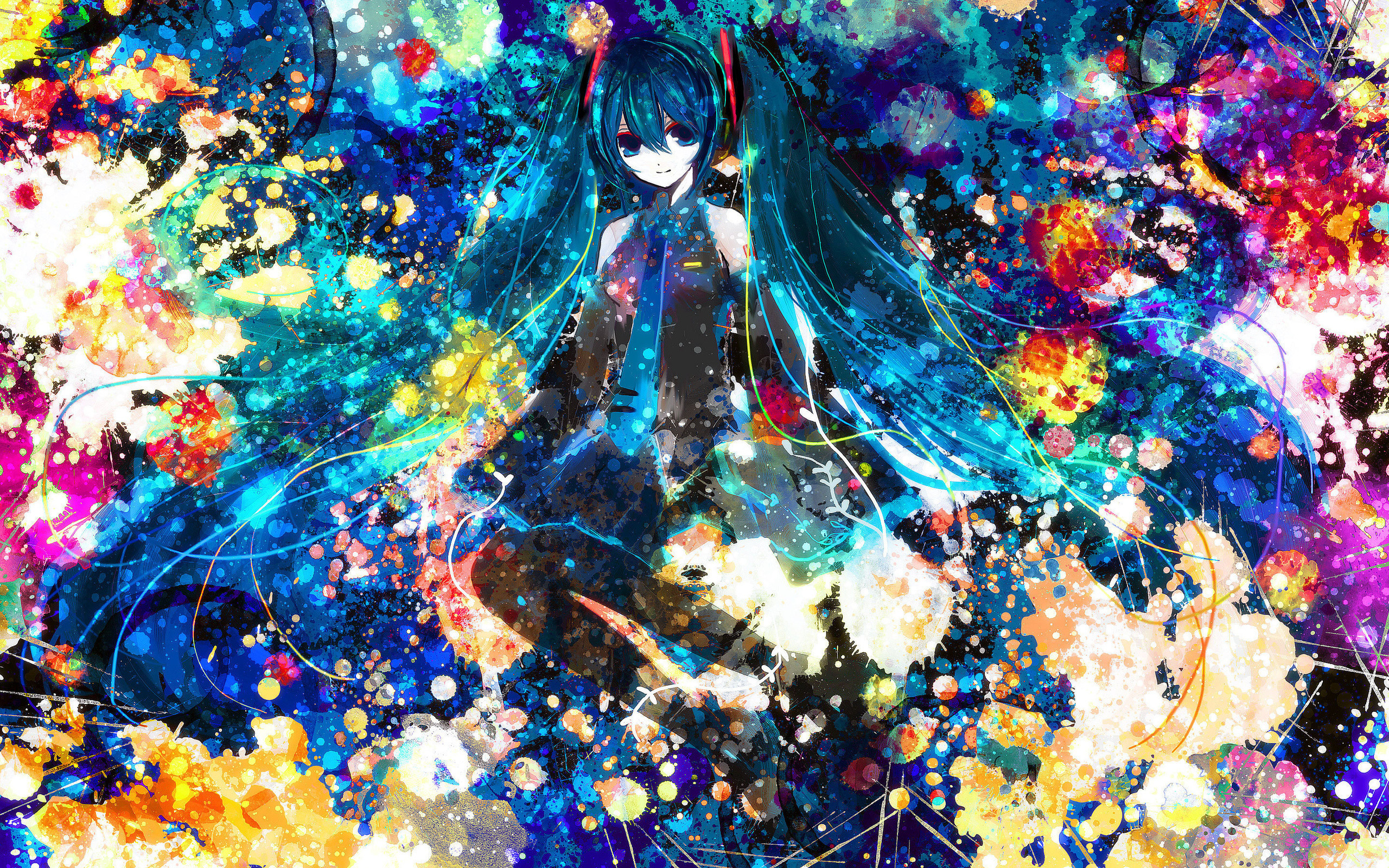 2560x1600 Anime - Vocaloid Hatsune Miku Wallpaper