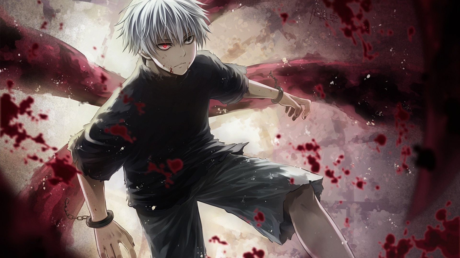 Tokyo Ghoul Kaneki Ken Wallpaper '1920x1080p' v2 by susull936 on