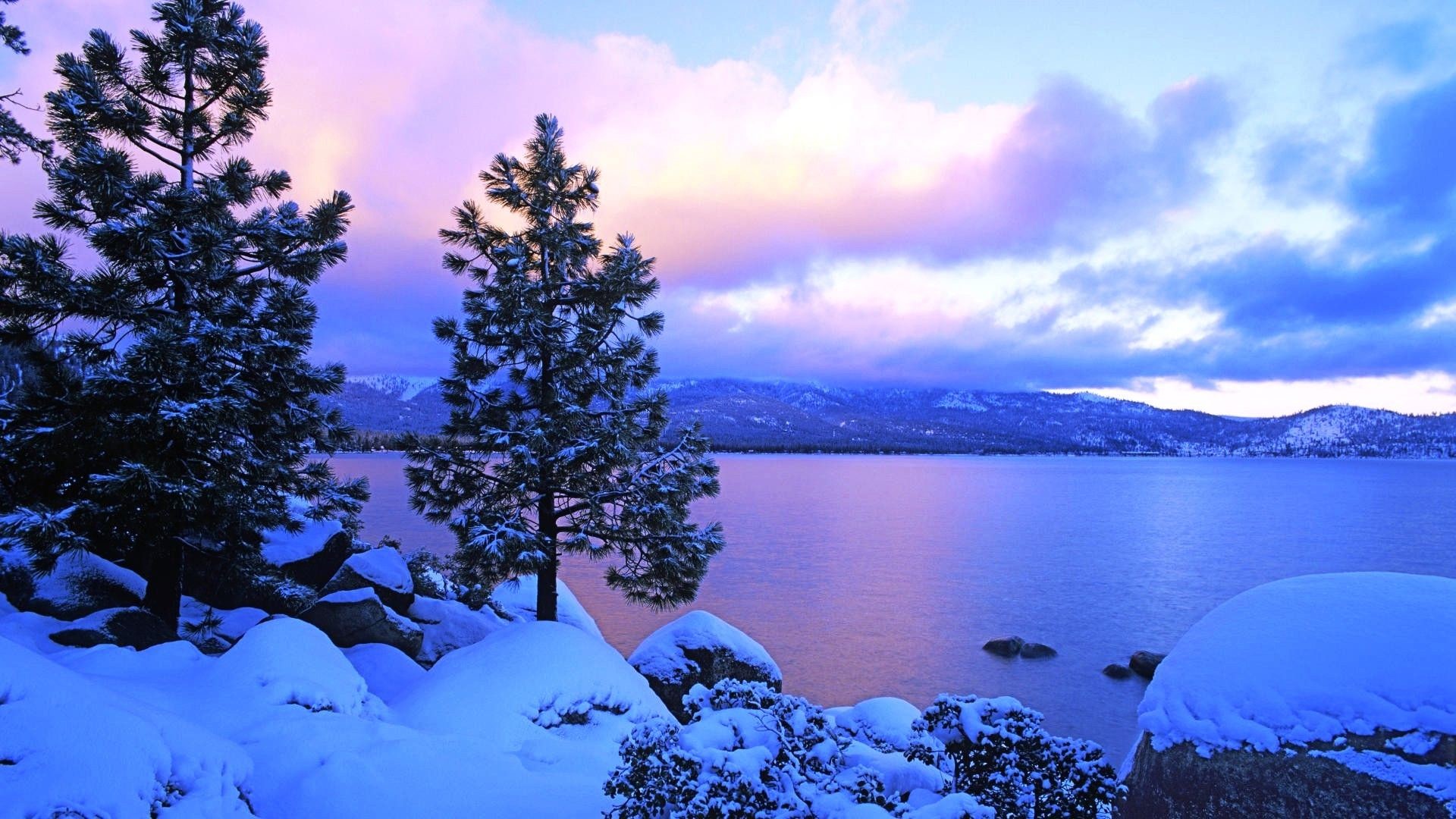 1920x1080 Nature Winter Lake Colors Wallpaper Details Tahoe Landscape | HD Wallpapers  Mac