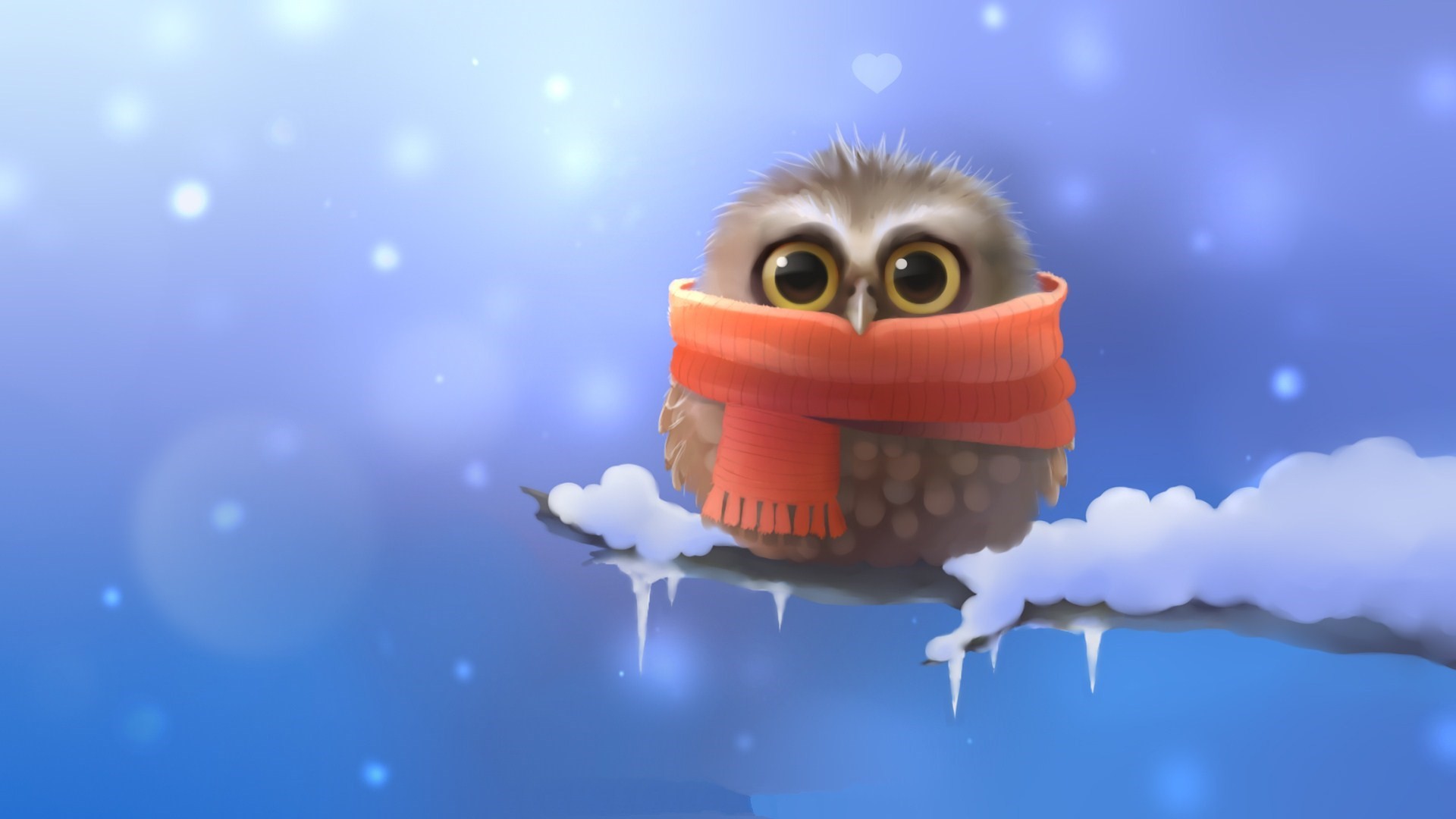 1920x1080 Cute Winter Owl HQ.