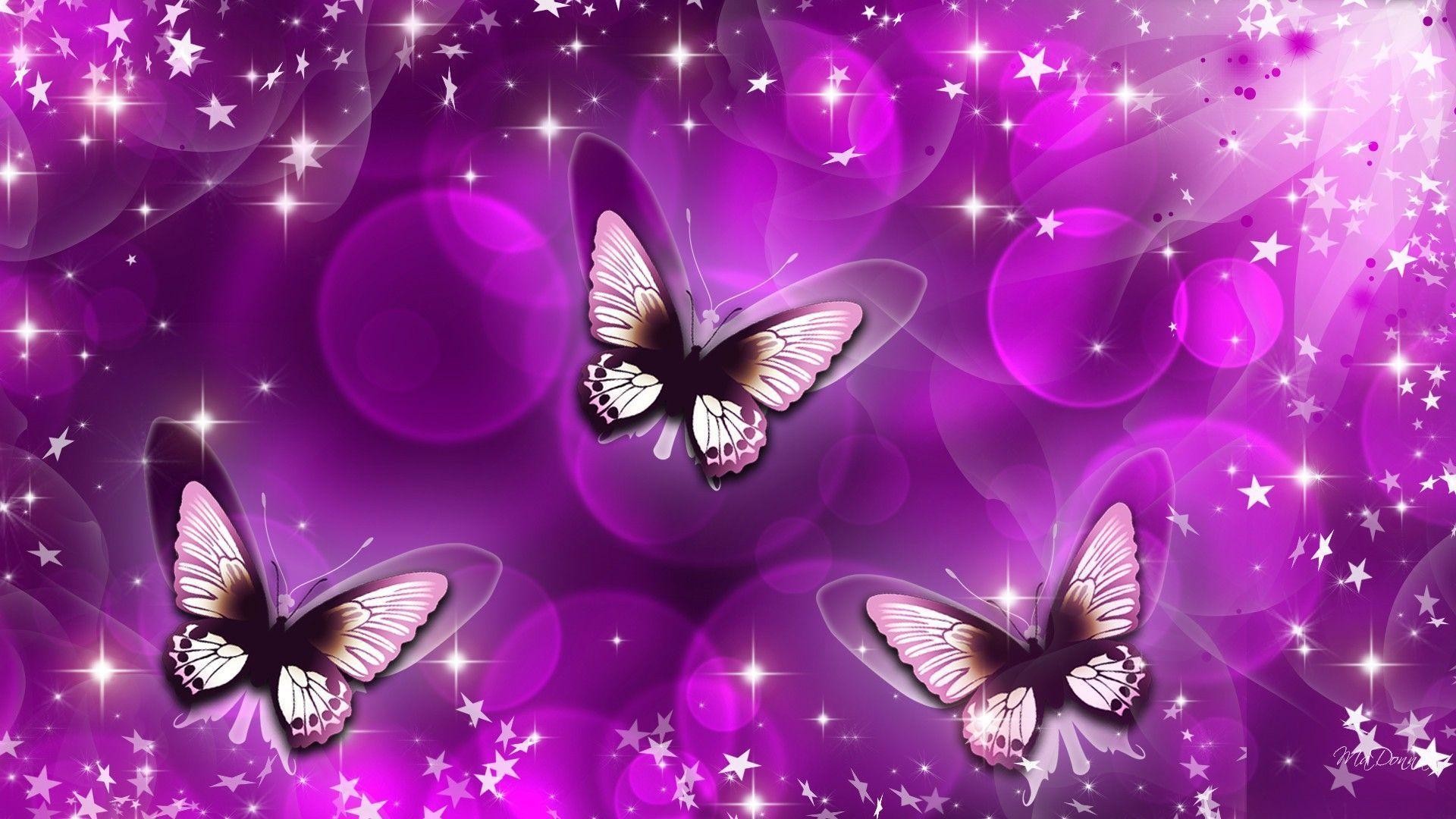 1920x1080 Wallpapers For > Pink And Purple Butterfly Background