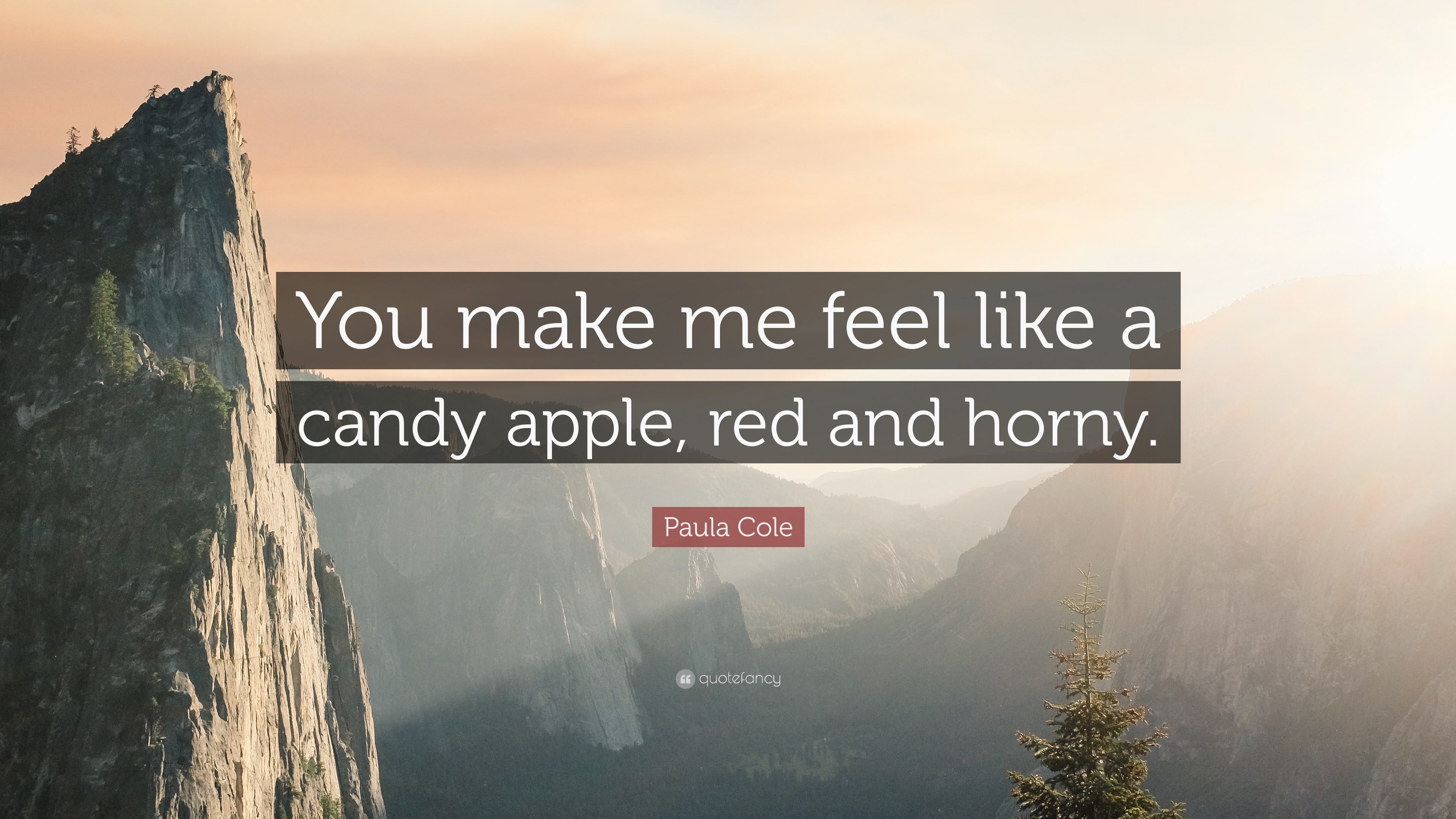 3840x2160 Paula Cole Quote: “You make me feel like a candy apple, red and
