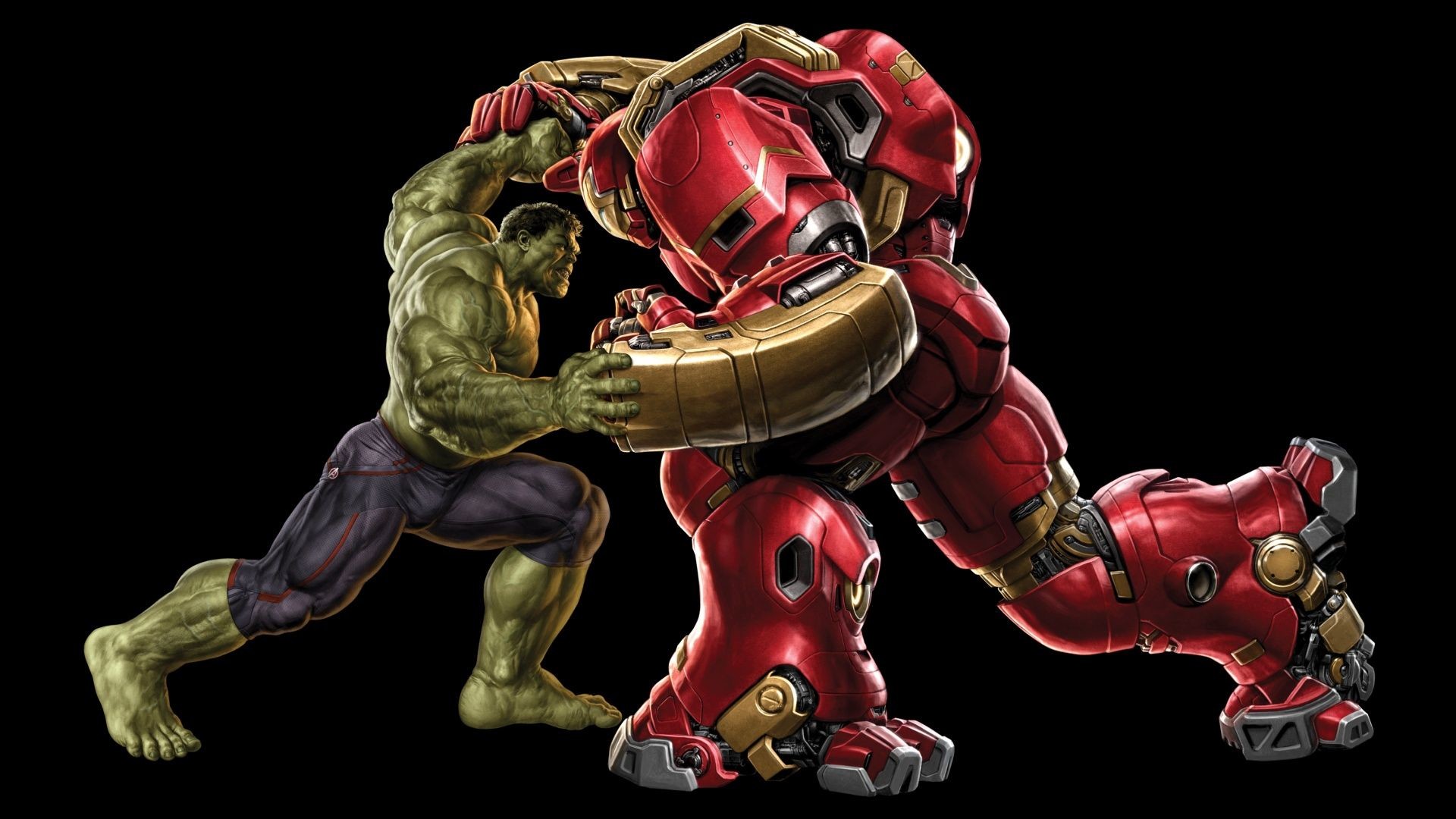 1920x1080 Hulk vs Hulkbuster Wallpaper