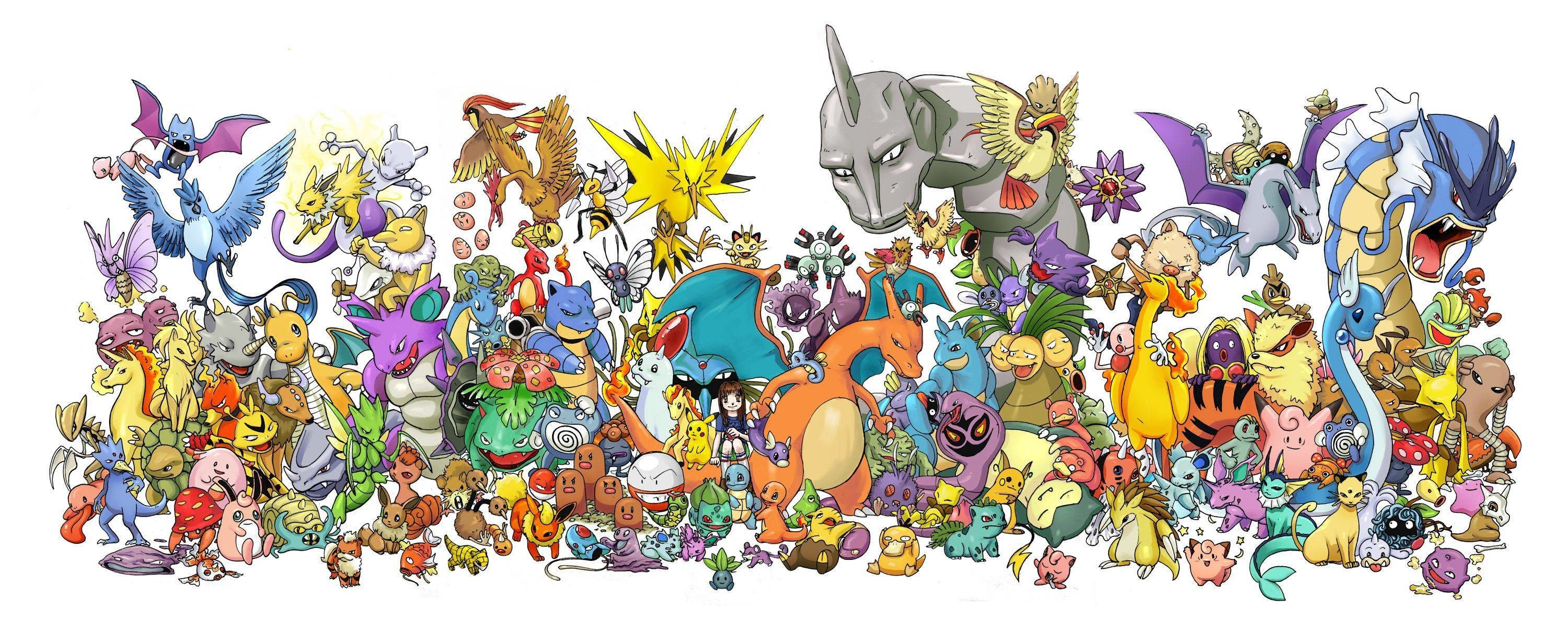 3000x1210 All Pokemon Wallpapers Hd Resolution