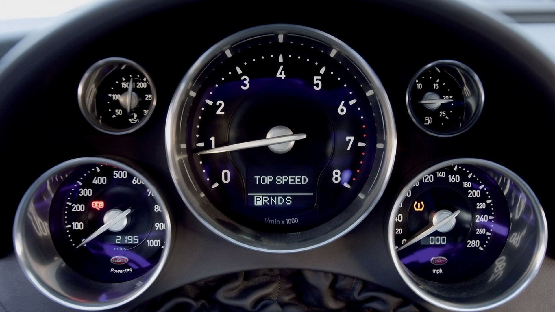 1920x1080 Bugatti Veyron Speedometer